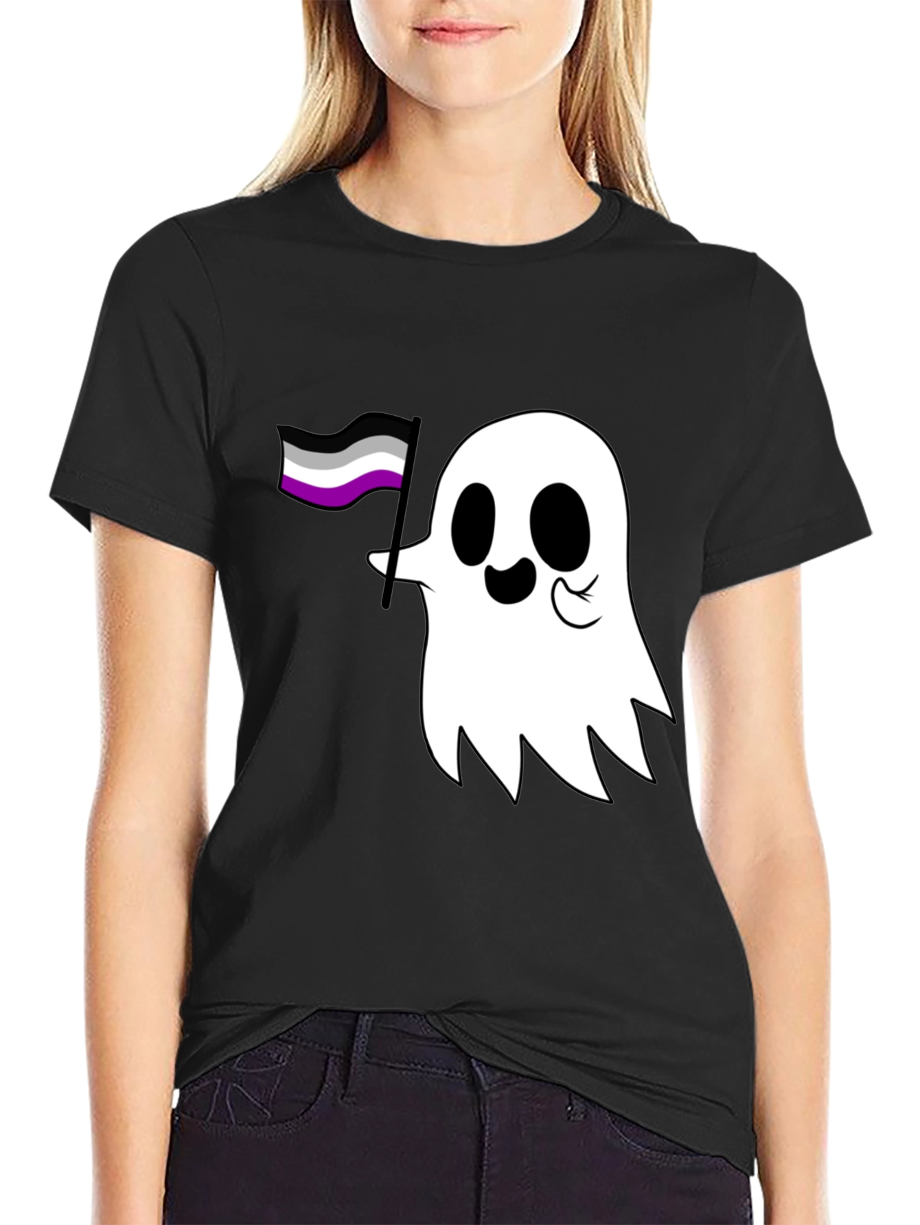 Asexual Ghost T-Shirt - Ace Pride