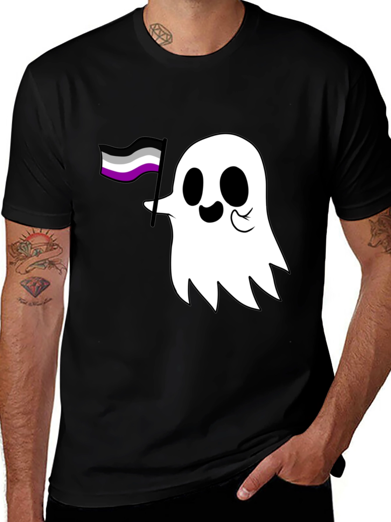 Asexual Ghost T-Shirt - Ace Pride