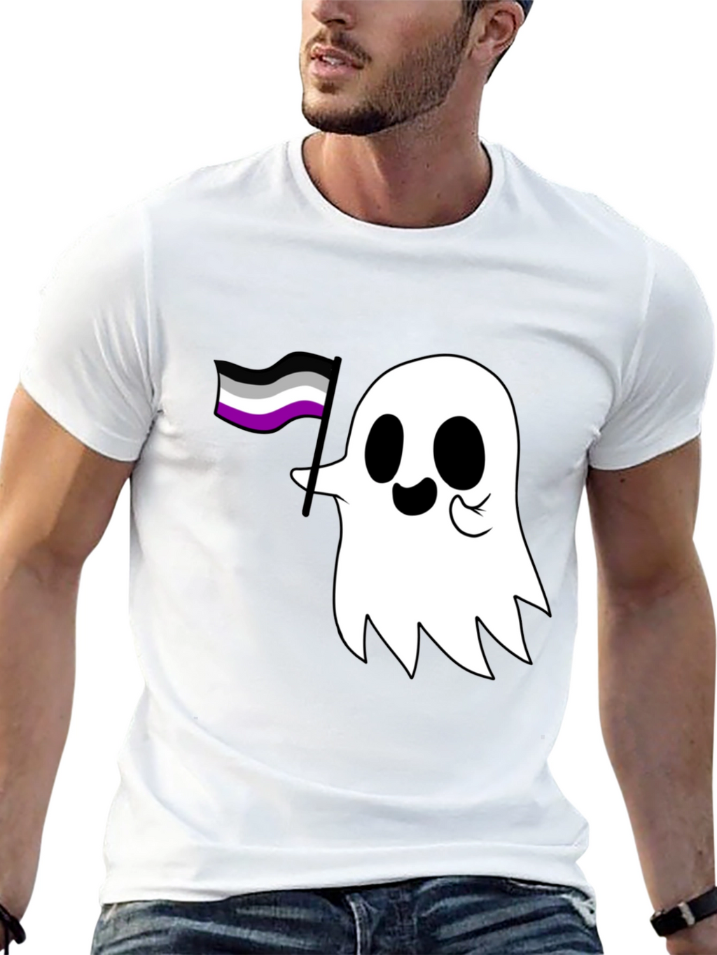 Asexual Ghost T-Shirt - Ace Pride