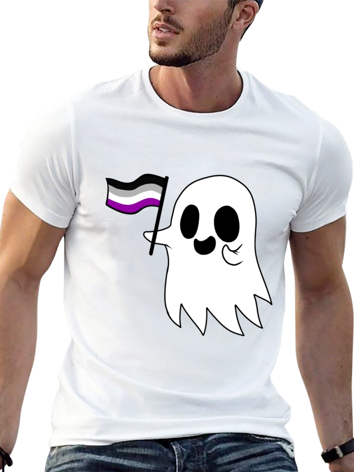 Asexual Ghost T-Shirt - Ace Pride