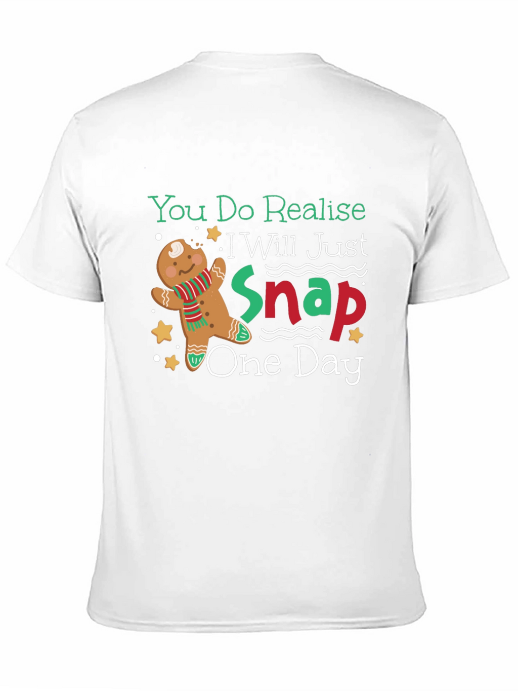 Gingerbread Snap T-Shirt - Funny Christmas Tee