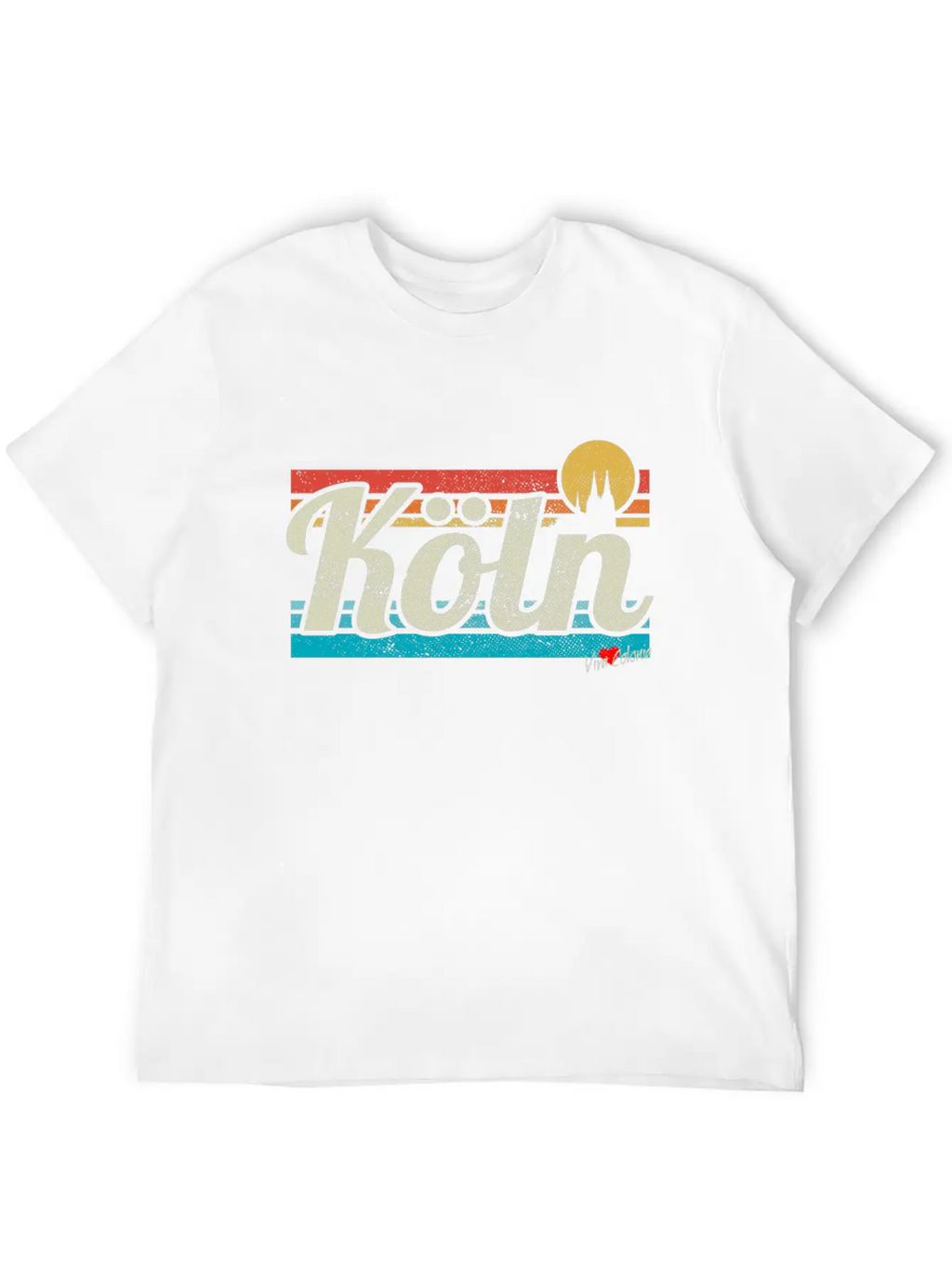 Köln Skyline Cologne Lover Retro Gift I Love Köln Stylish Everyday T-Shirt – Unisex Basic Cotton Tee