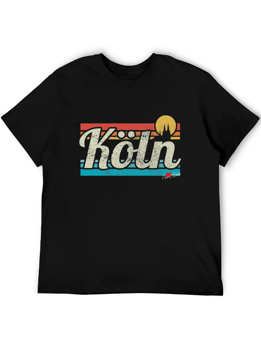 Köln Skyline Cologne Lover Retro Gift I Love Köln Stylish Everyday T-Shirt – Unisex Basic Cotton Tee