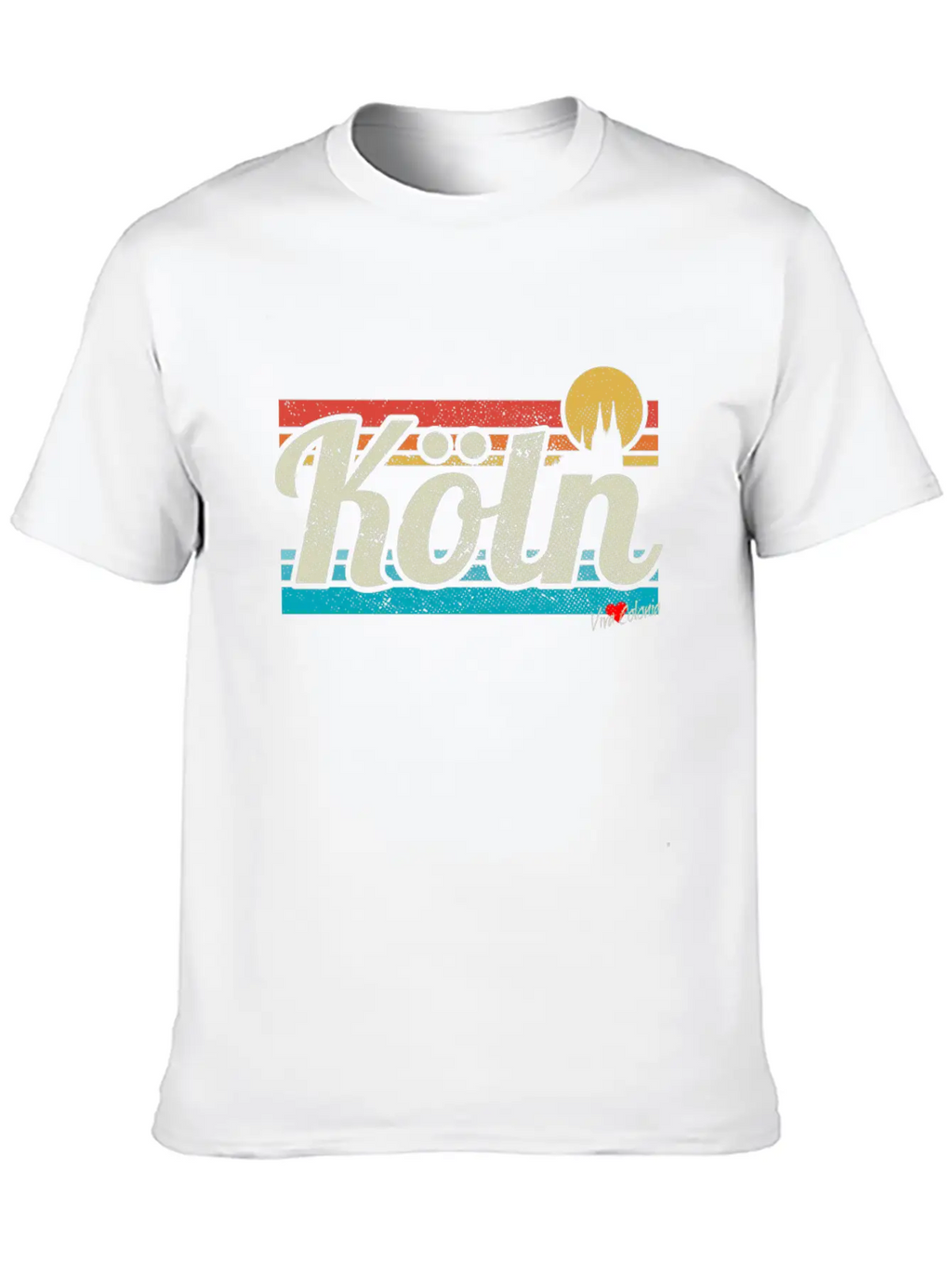 Köln Skyline Cologne Lover Retro Gift I Love Köln Stylish Everyday T-Shirt – Unisex Basic Cotton Tee