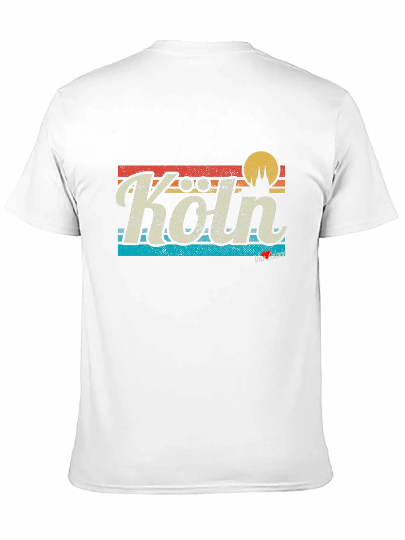 Köln Skyline Cologne Lover Retro Gift I Love Köln Stylish Everyday T-Shirt – Unisex Basic Cotton Tee