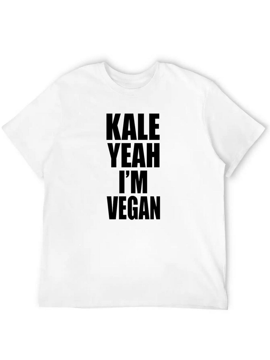 Kale Yeah Im Vegan Breathable Soft Cotton T-Shirt – Timeless Casual Look