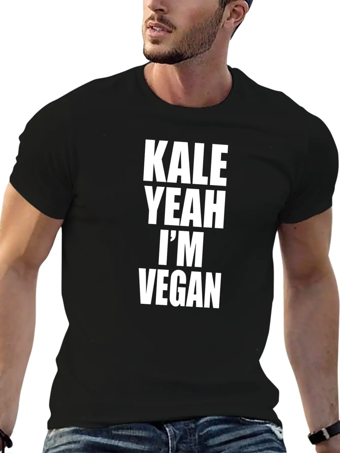 Kale Yeah Im Vegan Breathable Soft Cotton T-Shirt – Timeless Casual Look