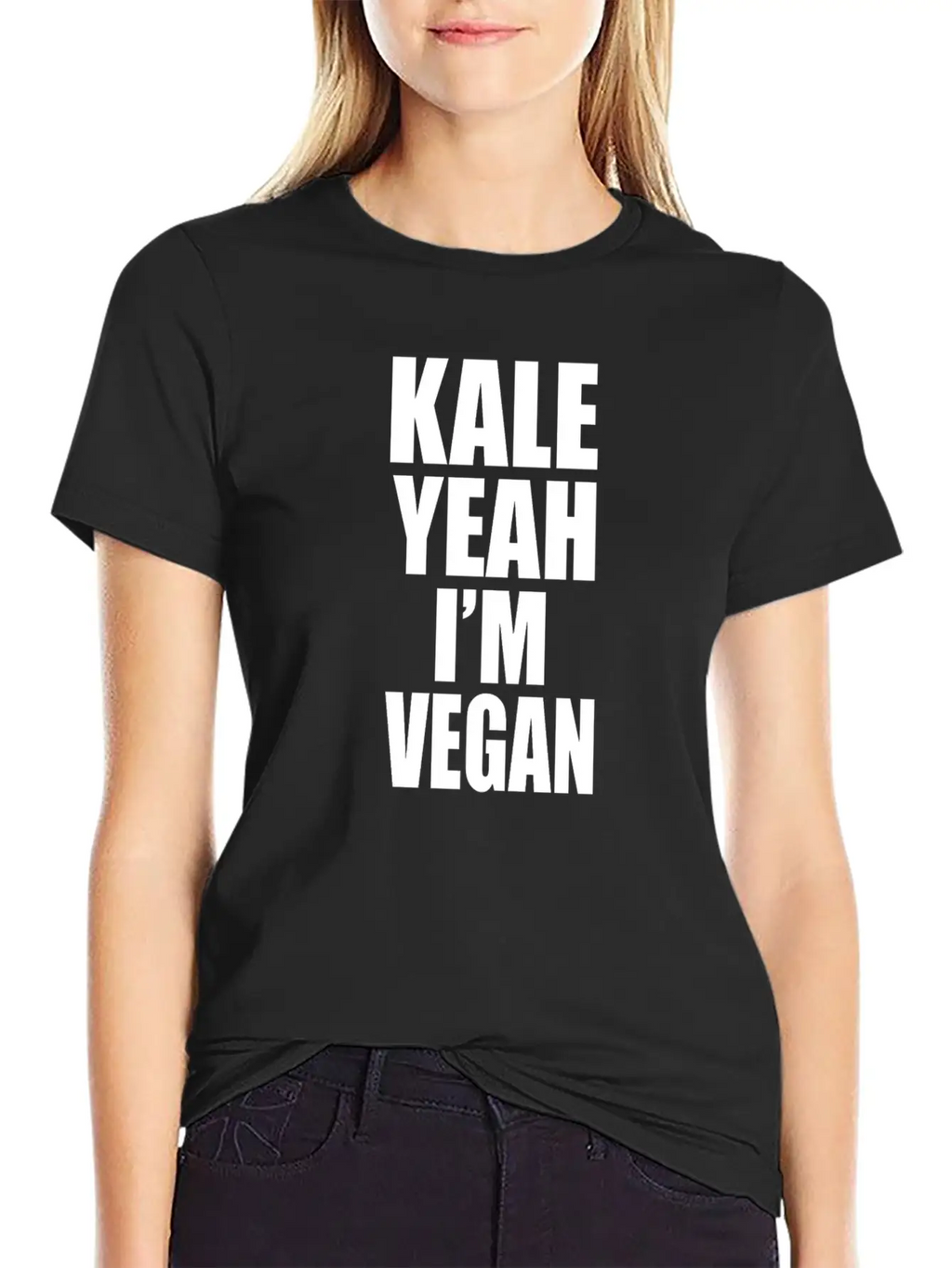Kale Yeah Im Vegan Breathable Soft Cotton T-Shirt – Timeless Casual Look