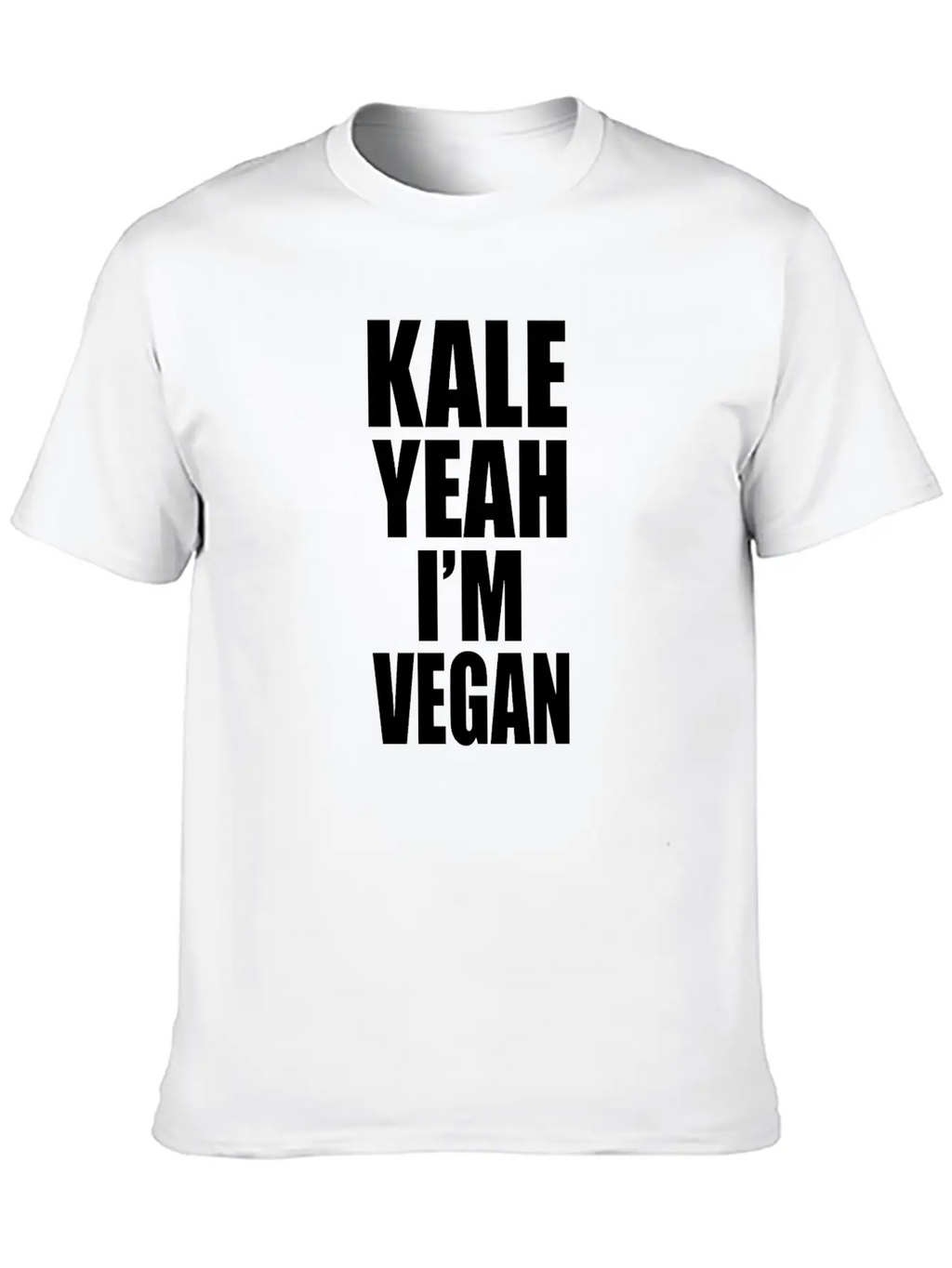 Kale Yeah Im Vegan Breathable Soft Cotton T-Shirt – Timeless Casual Look
