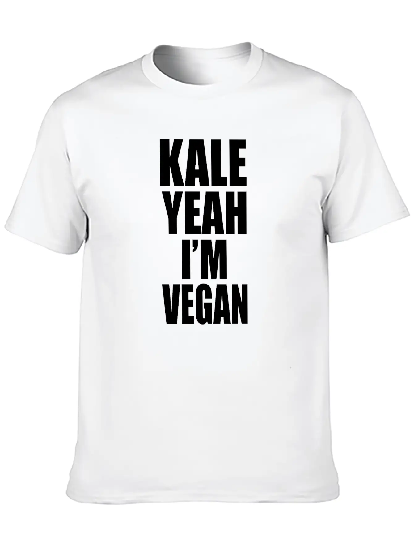 Kale Yeah Im Vegan Breathable Soft Cotton T-Shirt – Timeless Casual Look