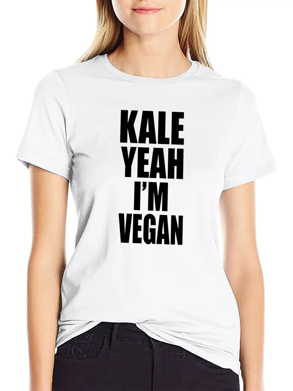 Kale Yeah Im Vegan Breathable Soft Cotton T-Shirt – Timeless Casual Look