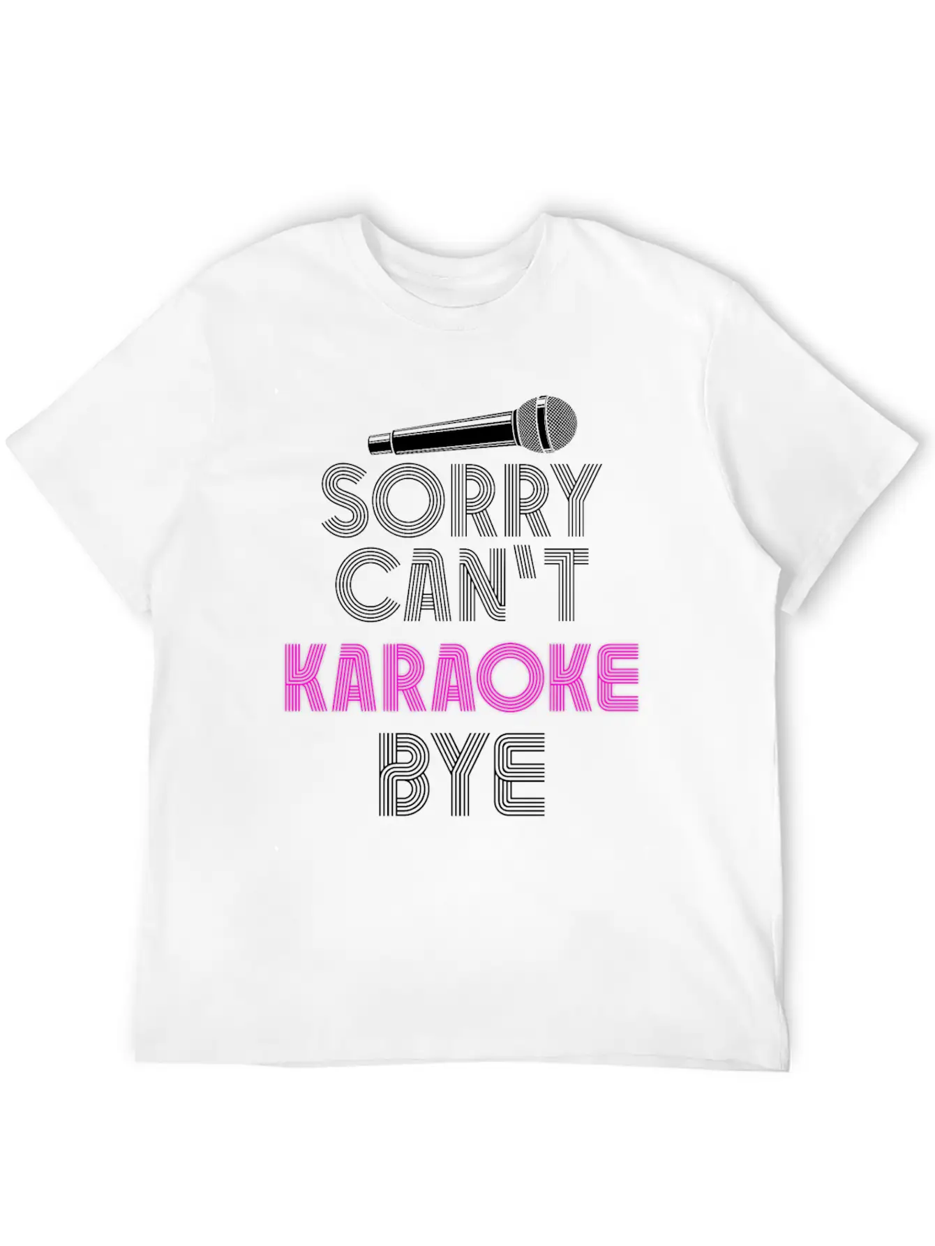 Karaoke Singer 80s Retro Sorry. Classic Cotton Tee – Unisex Comfort For Any Season