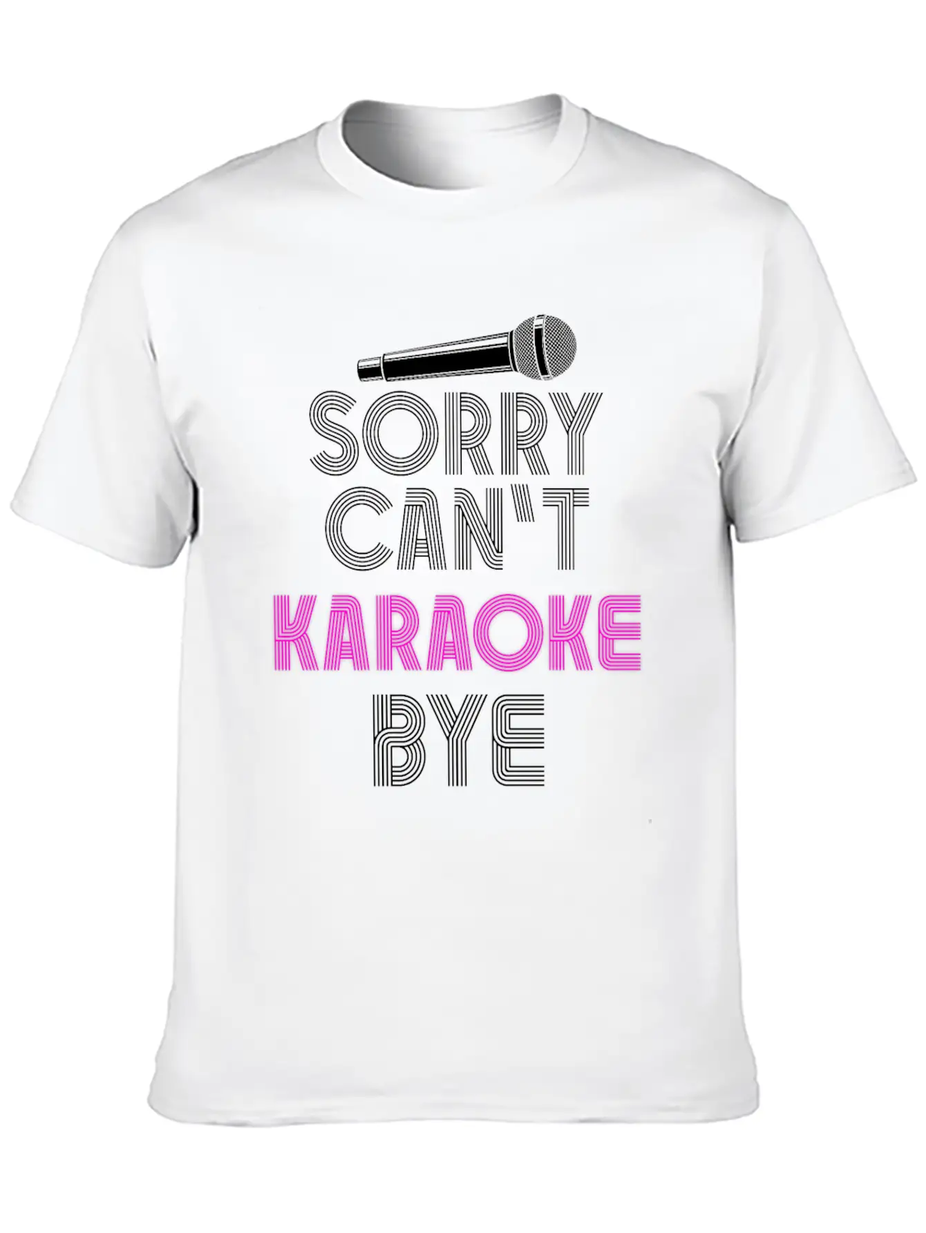 Karaoke Singer 80s Retro Sorry. Classic Cotton Tee – Unisex Comfort For Any Season