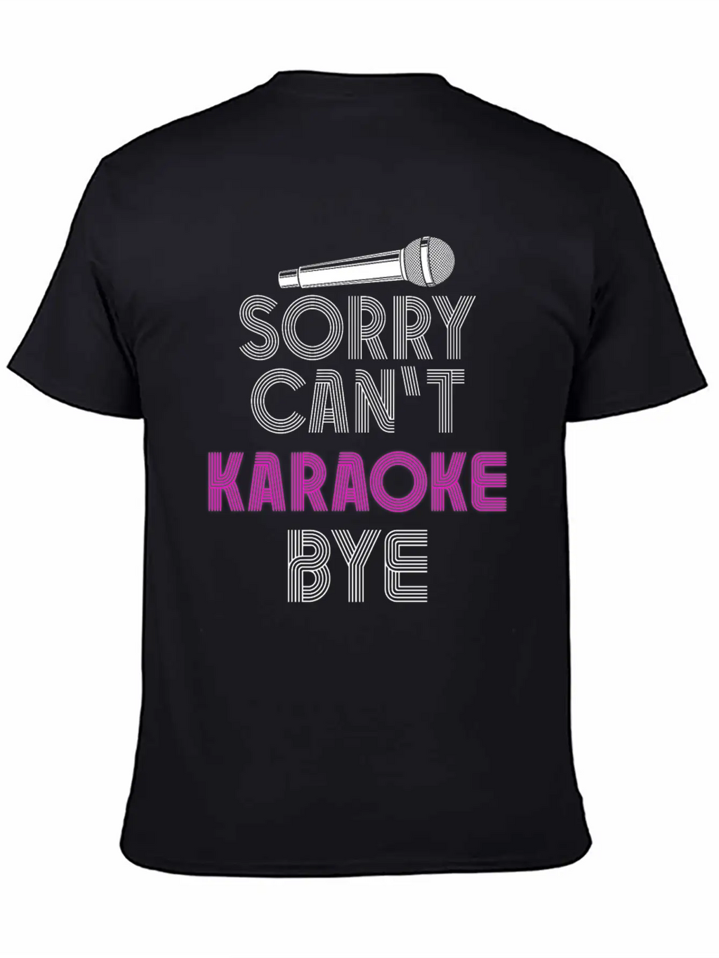 Karaoke Singer 80s Retro Sorry. Classic Cotton Tee – Unisex Comfort For Any Season