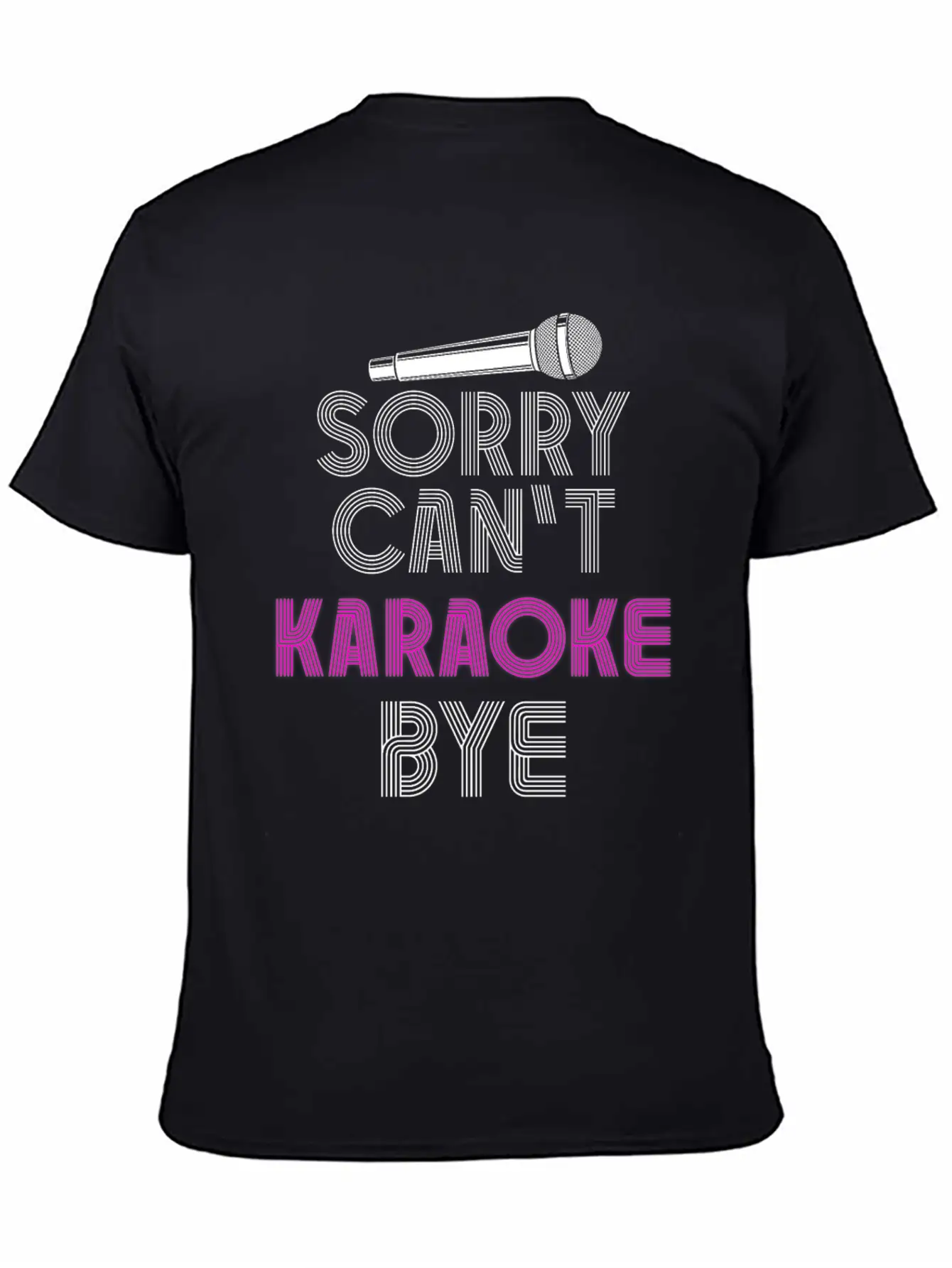 Karaoke Singer 80s Retro Sorry. Classic Cotton Tee – Unisex Comfort For Any Season