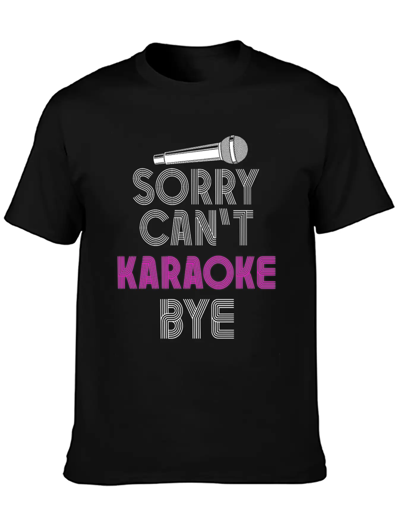 Karaoke Singer 80s Retro Sorry. Classic Cotton Tee – Unisex Comfort For Any Season