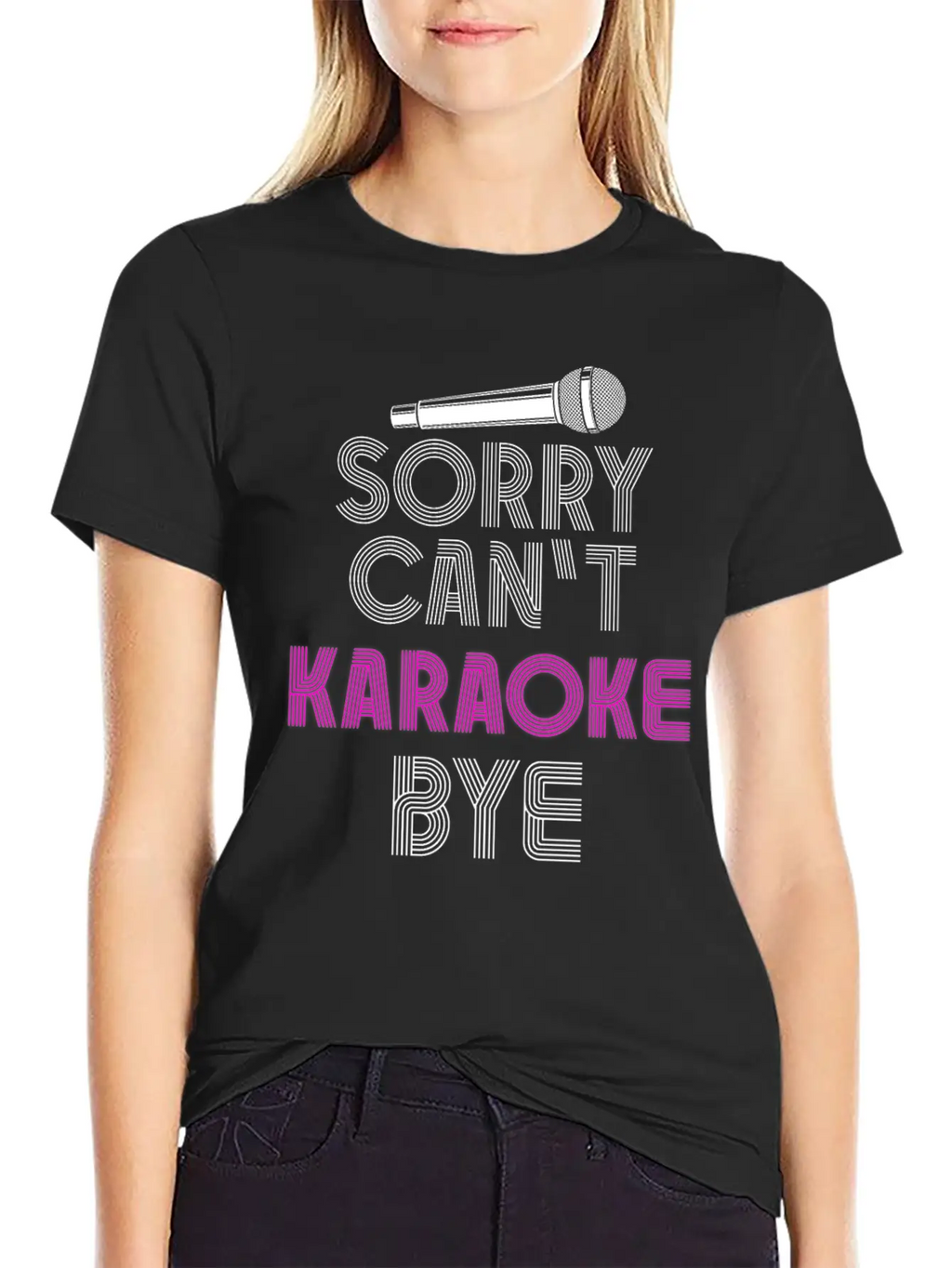 Karaoke Singer 80s Retro Sorry. Classic Cotton Tee – Unisex Comfort For Any Season