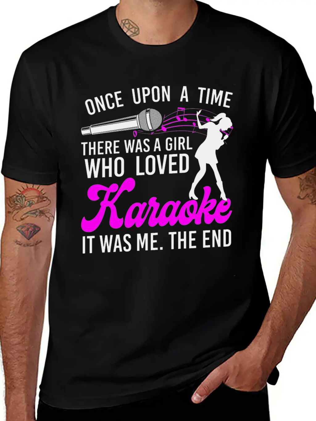 Karaoke Singer Once Upon A Time Classic Cotton Tee – Unisex Comfort For Any Season