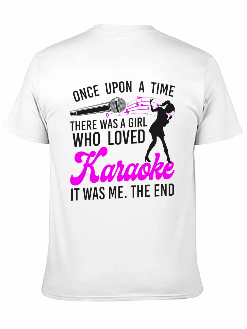 Karaoke Singer Once Upon A Time Classic Cotton Tee – Unisex Comfort For Any Season