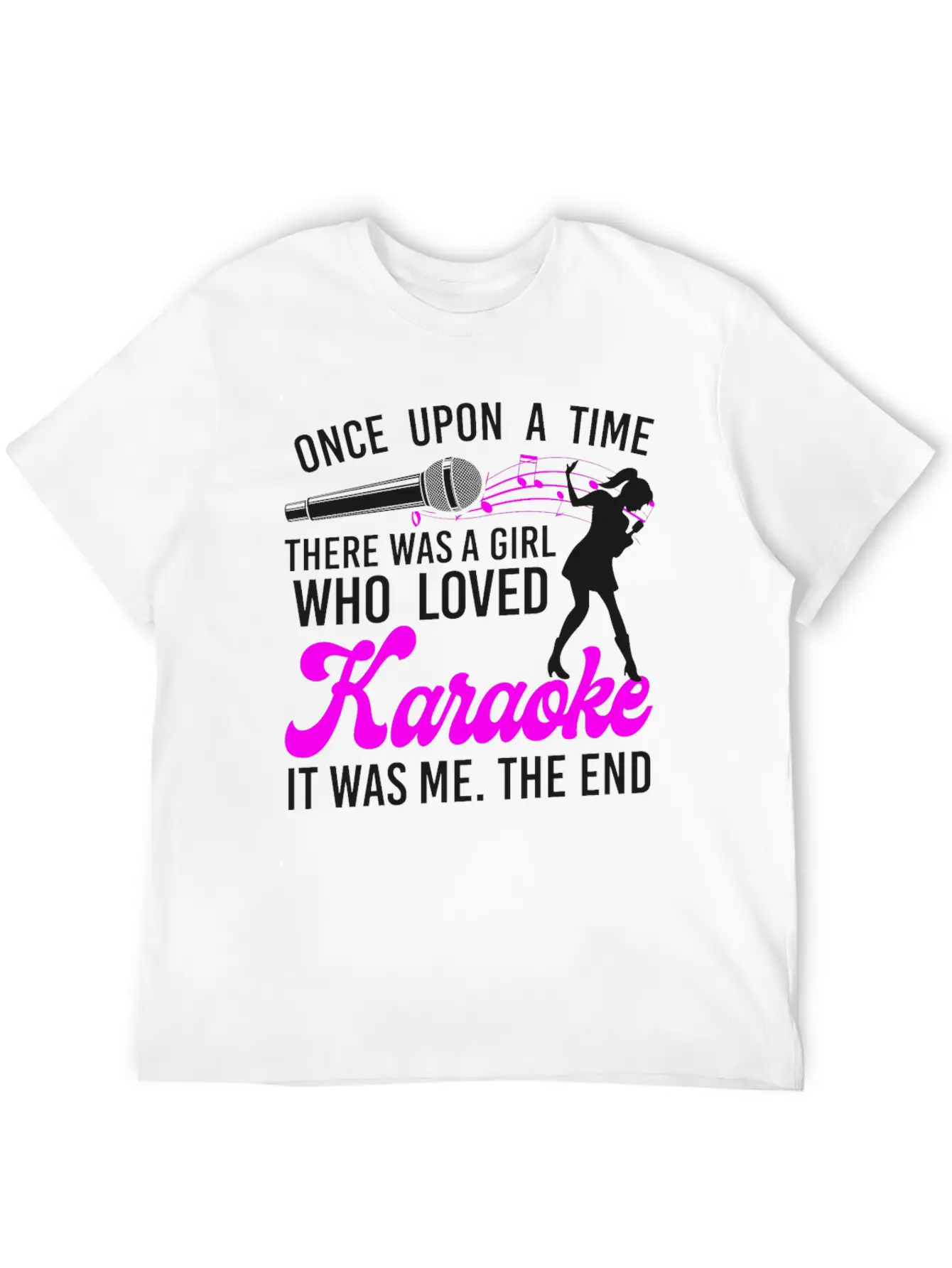 Karaoke Singer Once Upon A Time Classic Cotton Tee – Unisex Comfort For Any Season