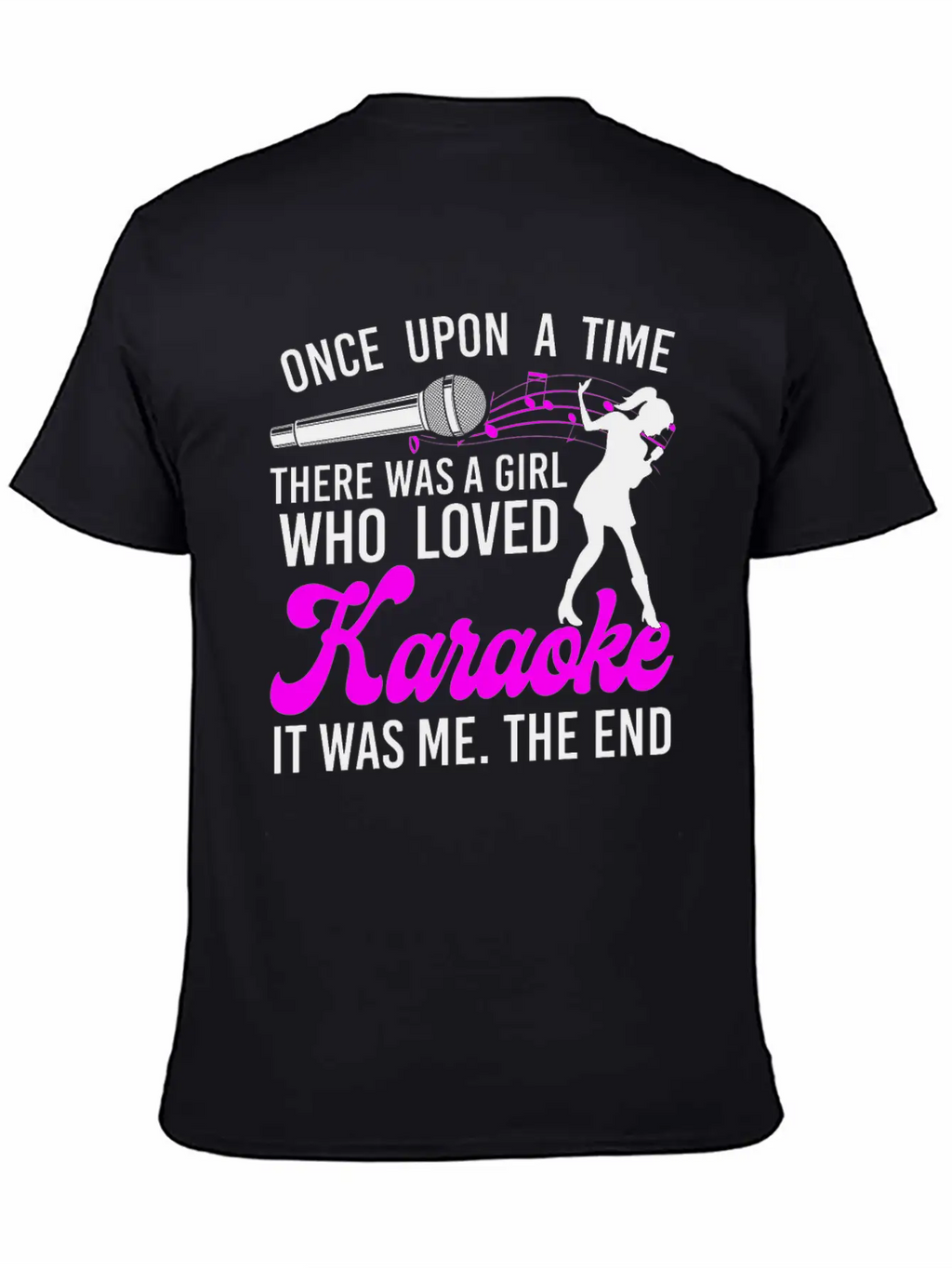 Karaoke Singer Once Upon A Time Classic Cotton Tee – Unisex Comfort For Any Season