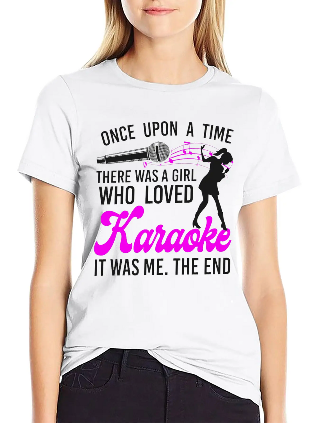Karaoke Singer Once Upon A Time Classic Cotton Tee – Unisex Comfort For Any Season