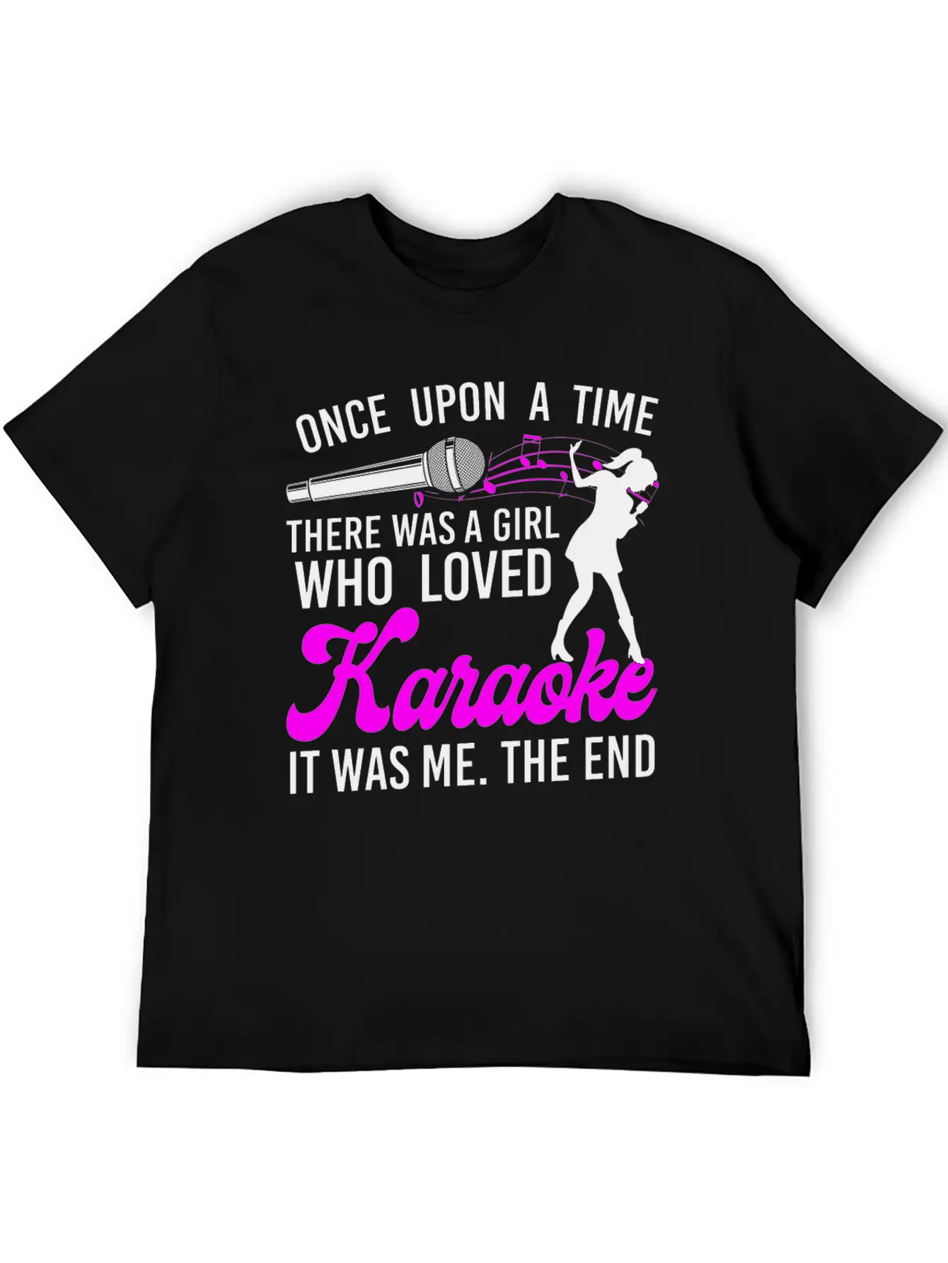 Karaoke Singer Once Upon A Time Classic Cotton Tee – Unisex Comfort For Any Season
