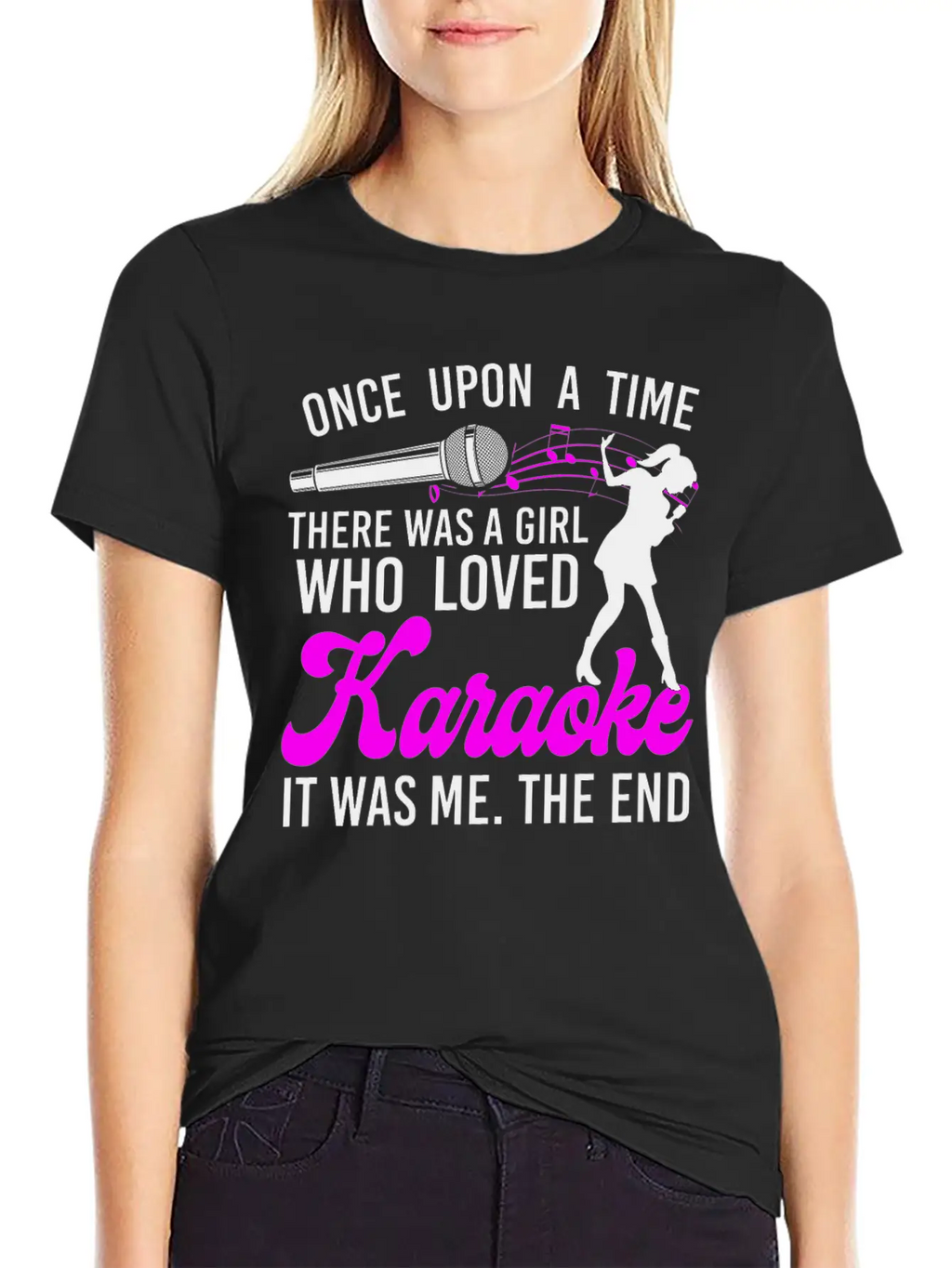 Karaoke Singer Once Upon A Time Classic Cotton Tee – Unisex Comfort For Any Season
