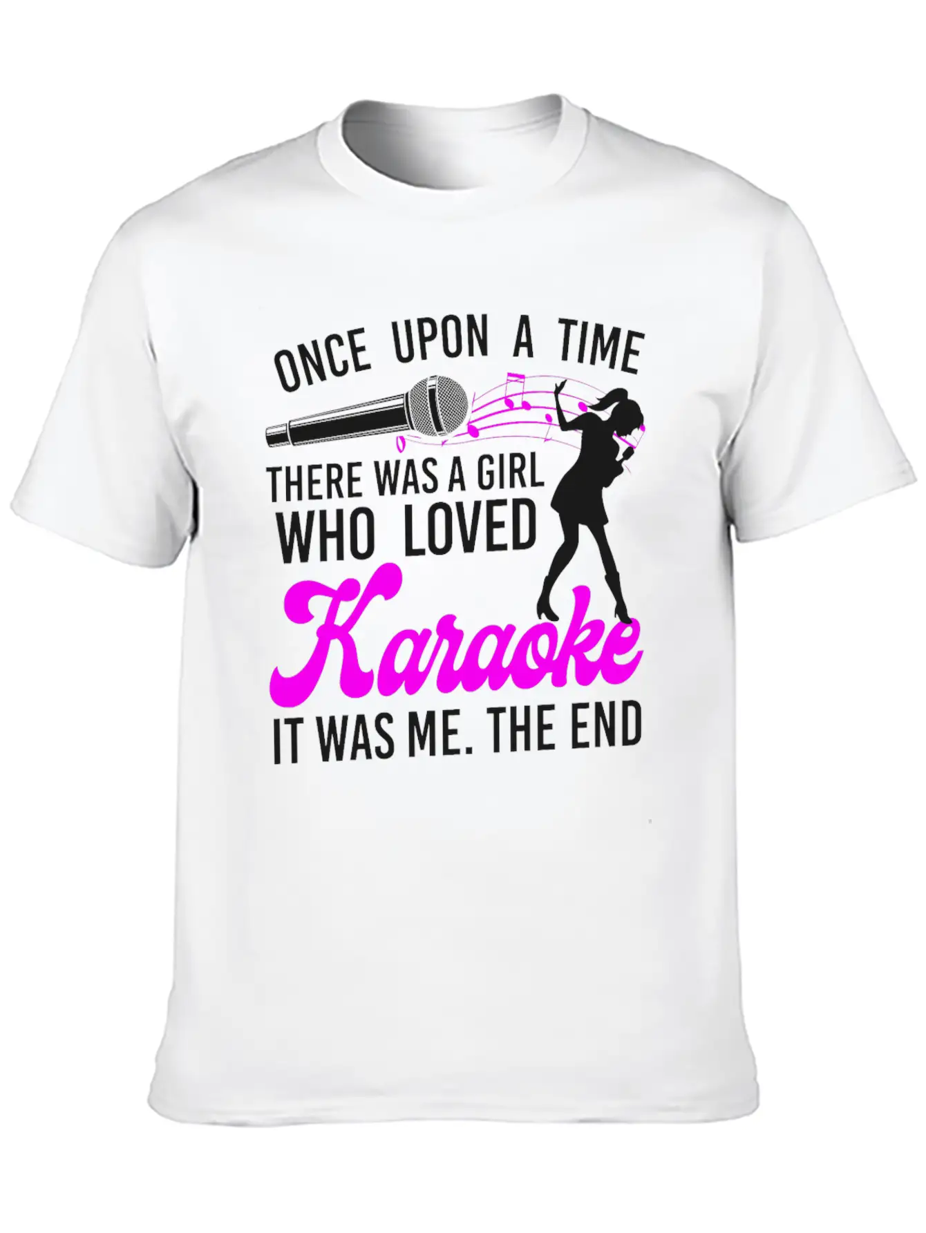 Karaoke Singer Once Upon A Time Classic Cotton Tee – Unisex Comfort For Any Season