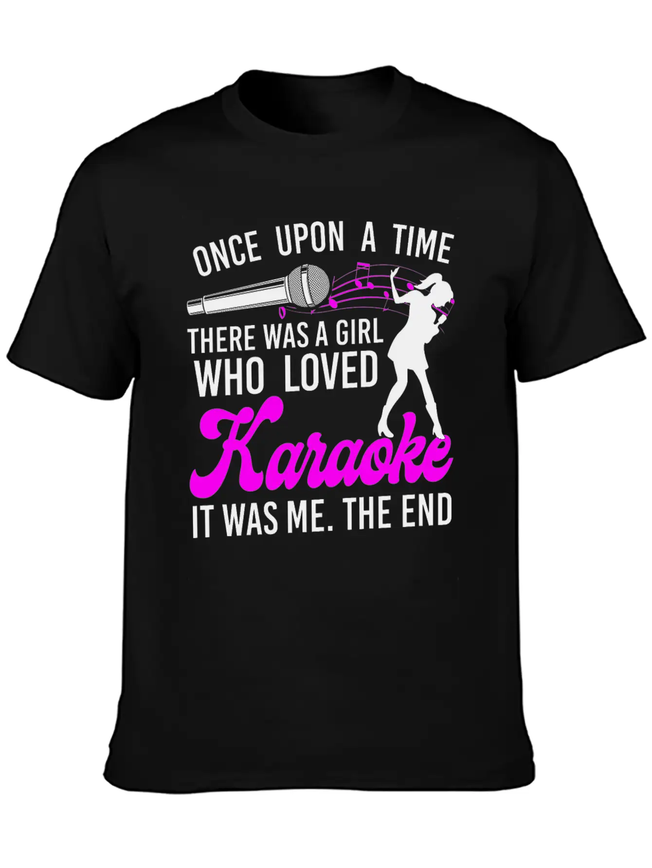 Karaoke Singer Once Upon A Time Classic Cotton Tee – Unisex Comfort For Any Season