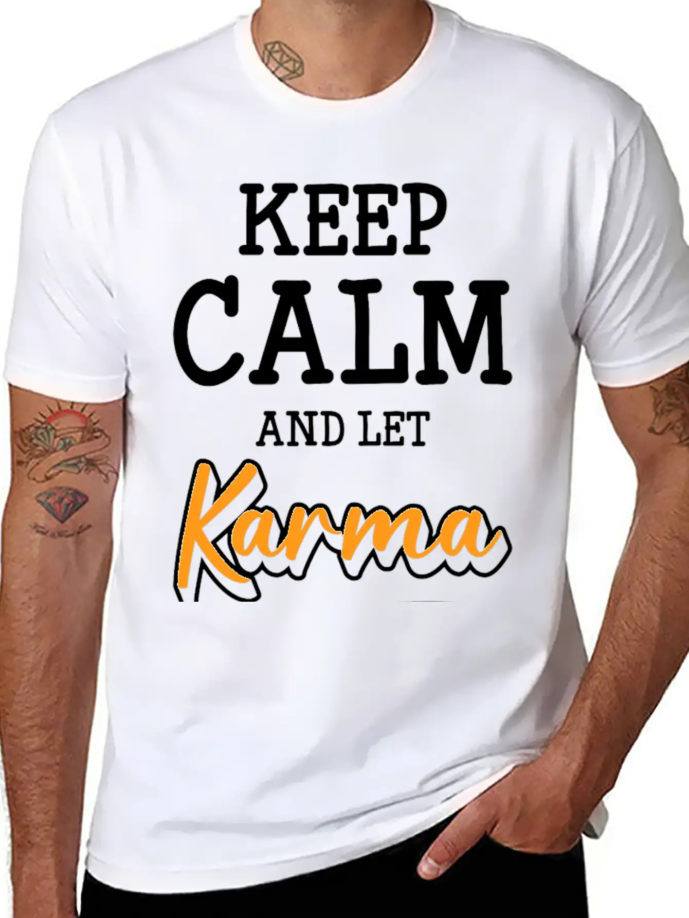 Karma Yoga Ego Basic Graphic T-Shirt – Daily Comfort In Soft Cotton