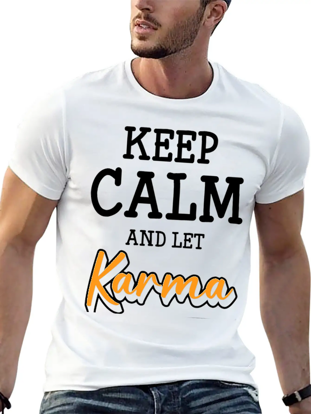Karma Yoga Ego Basic Graphic T-Shirt – Daily Comfort In Soft Cotton
