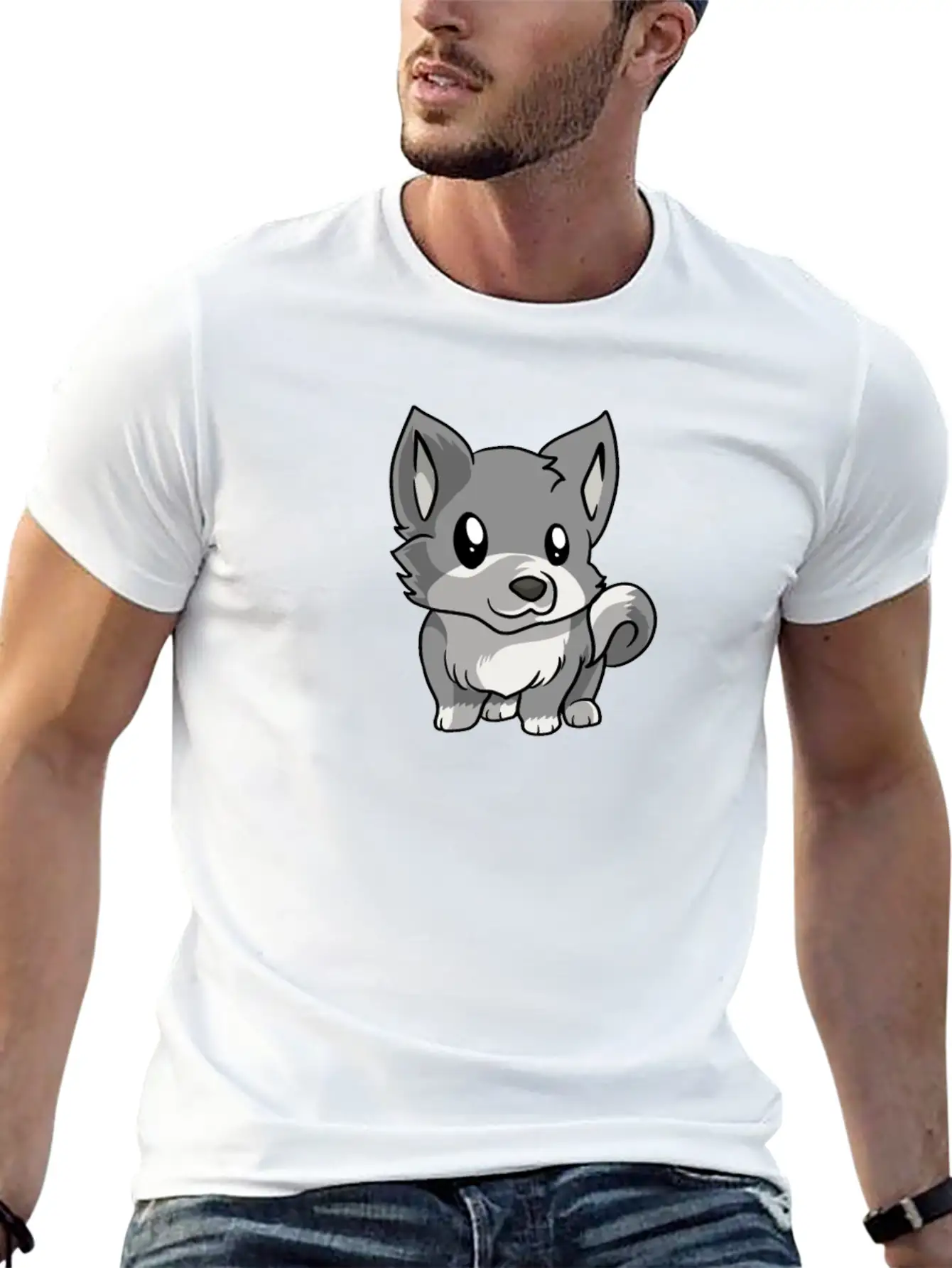 Kawaii Anime Wolf Lover Wolves Costume Breathable Graphic T-Shirt – Perfect For Casual Days