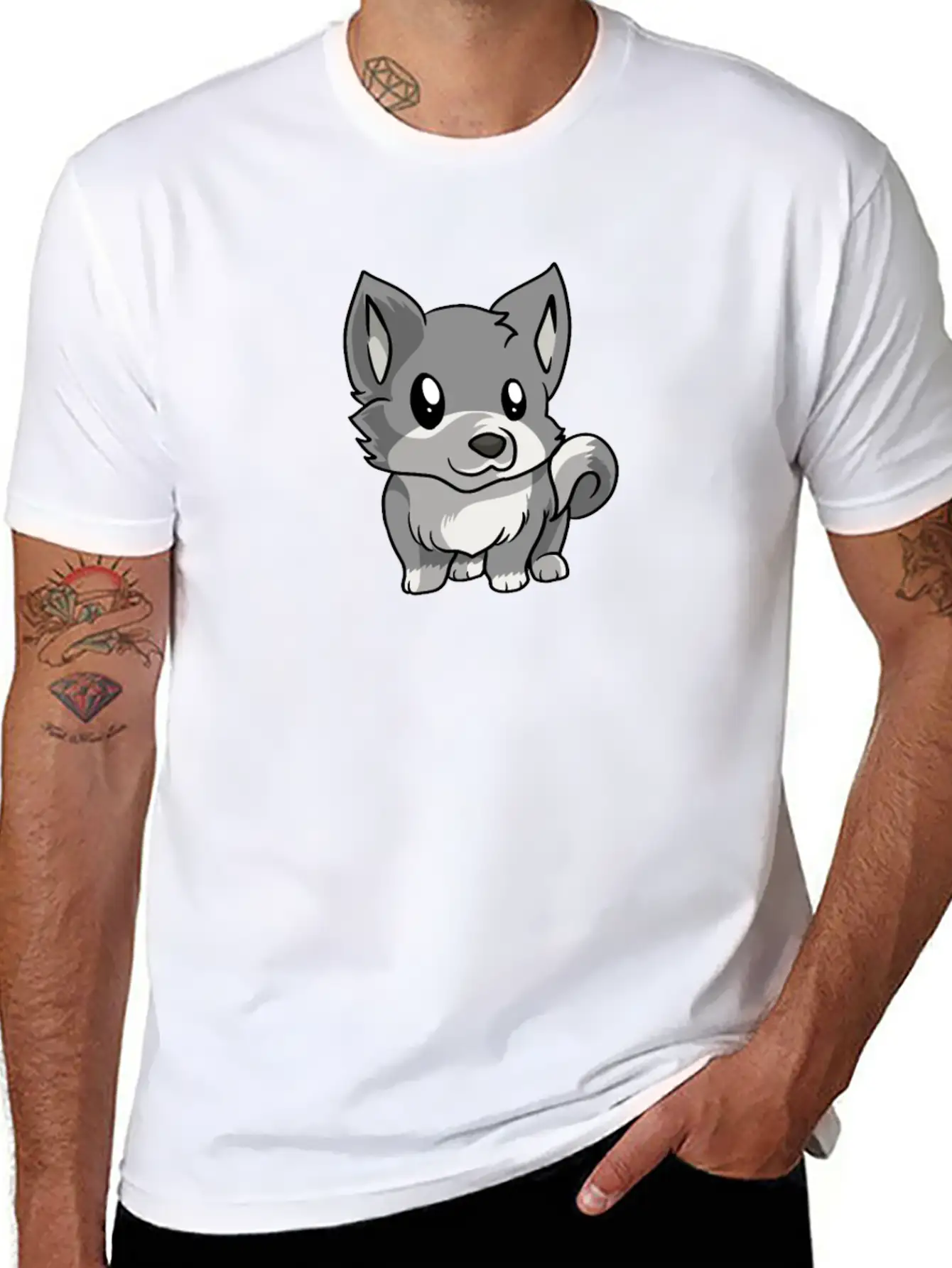 Kawaii Anime Wolf Lover Wolves Costume Breathable Graphic T-Shirt – Perfect For Casual Days