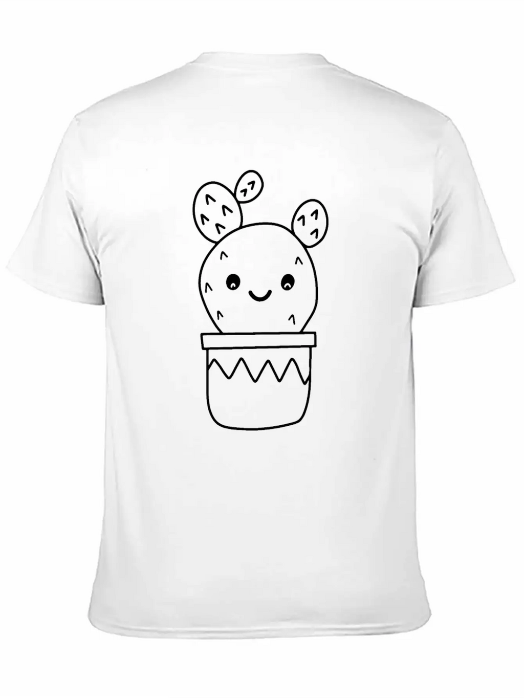Kawaii Cactus Doodle Cactus Line Art Timeless Short Sleeve Tee – Comfy And Minimalist Design