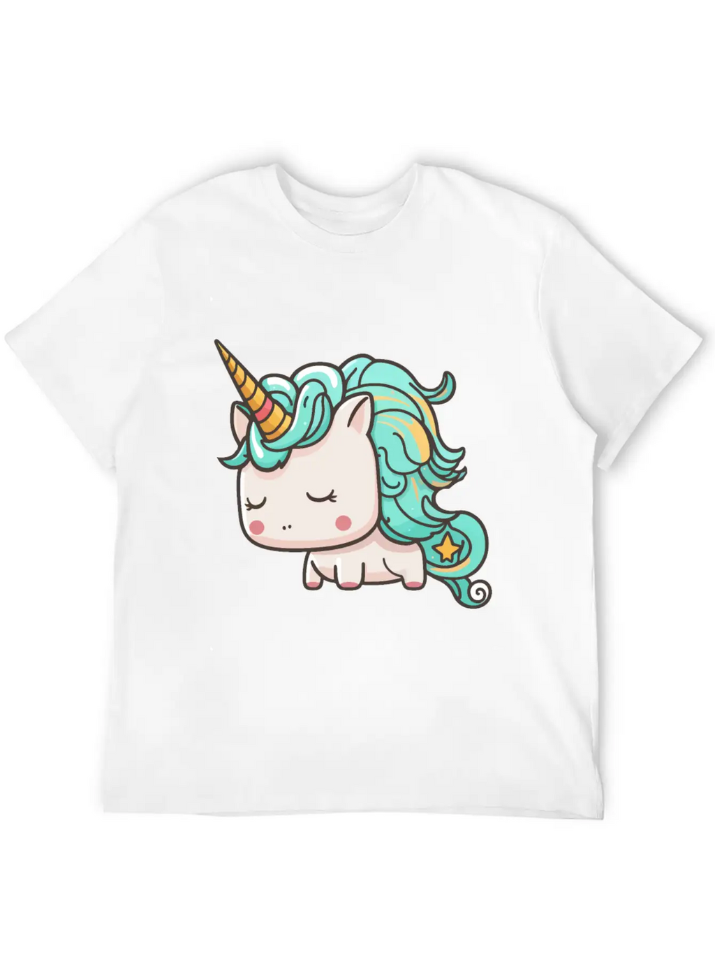 Kawaii Cartoon Unicorn Breathable Graphic T-Shirt – Perfect For Casual Days