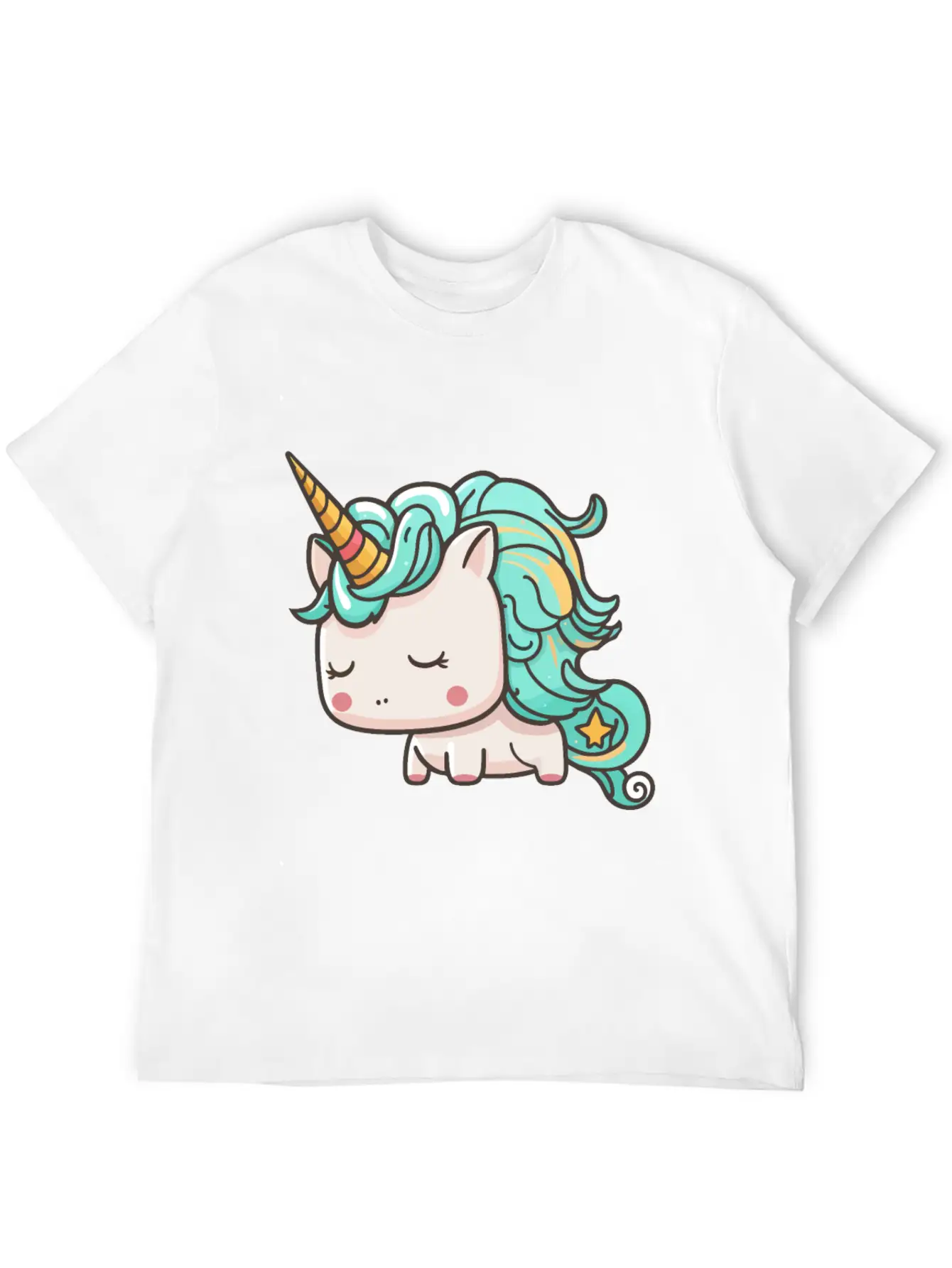 Kawaii Cartoon Unicorn Breathable Graphic T-Shirt – Perfect For Casual Days