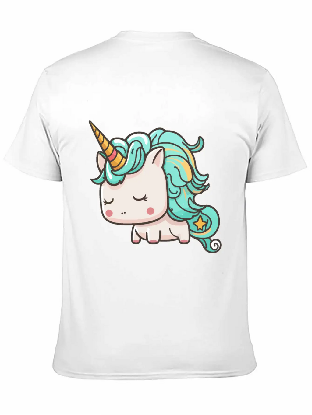 Kawaii Cartoon Unicorn Breathable Graphic T-Shirt – Perfect For Casual Days