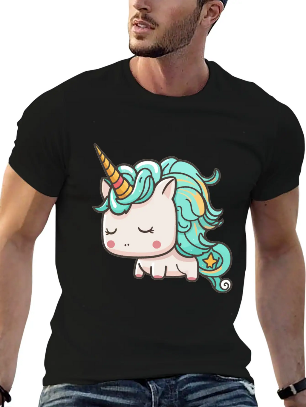 Kawaii Cartoon Unicorn Breathable Graphic T-Shirt – Perfect For Casual Days