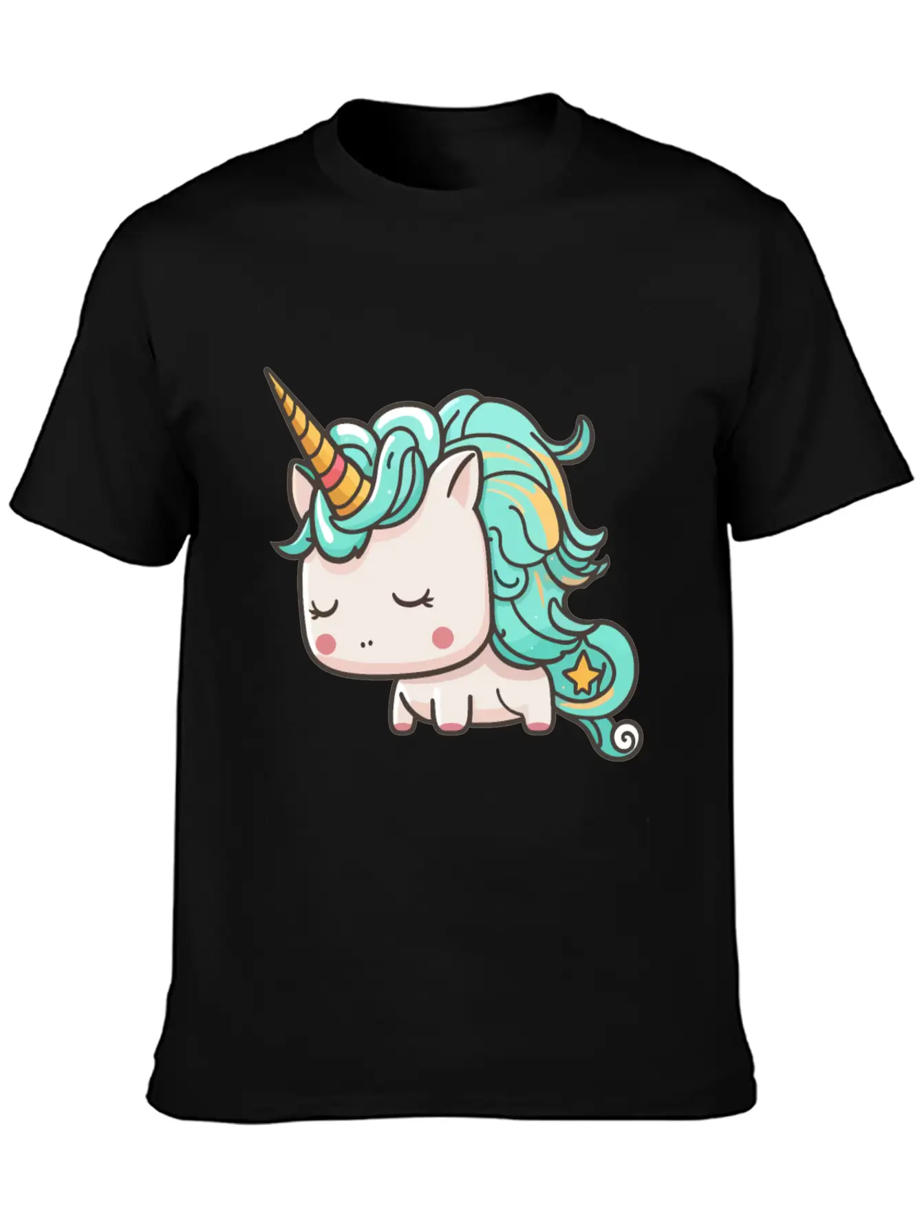 Kawaii Cartoon Unicorn Breathable Graphic T-Shirt – Perfect For Casual Days