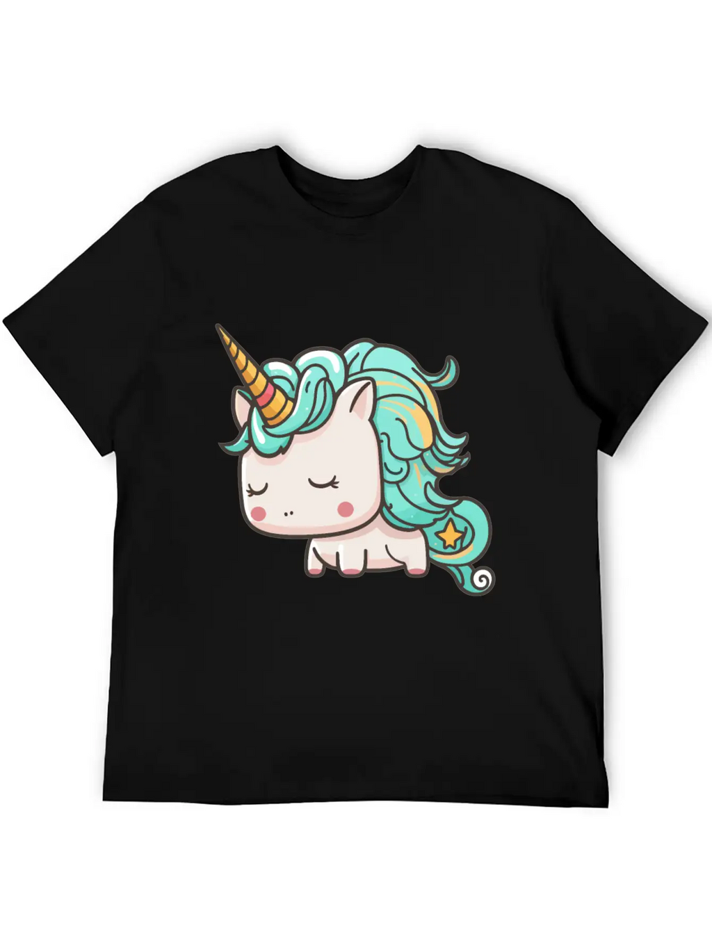 Kawaii Cartoon Unicorn Breathable Graphic T-Shirt – Perfect For Casual Days