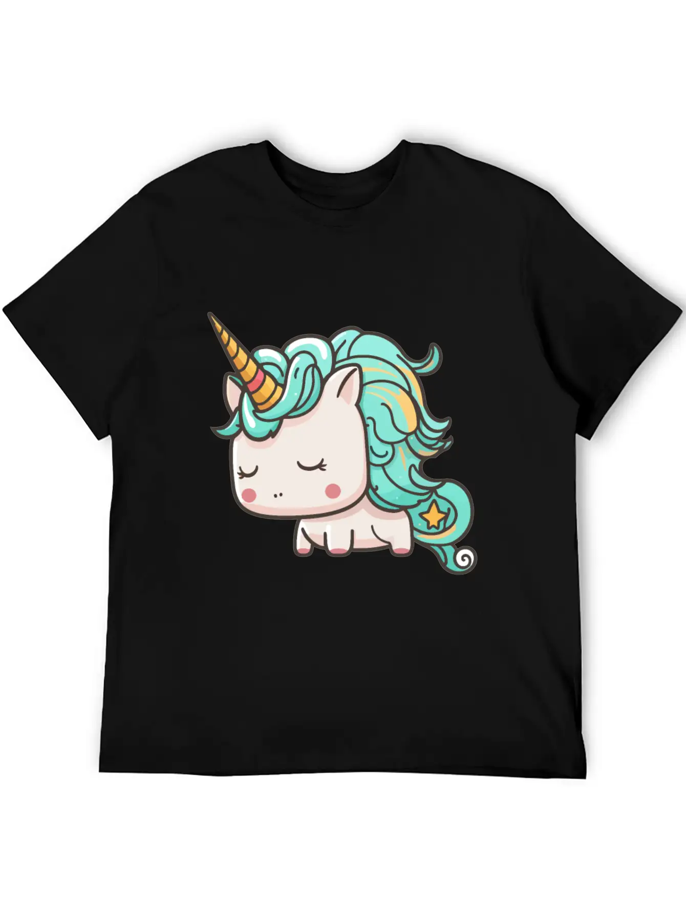 Kawaii Cartoon Unicorn Breathable Graphic T-Shirt – Perfect For Casual Days