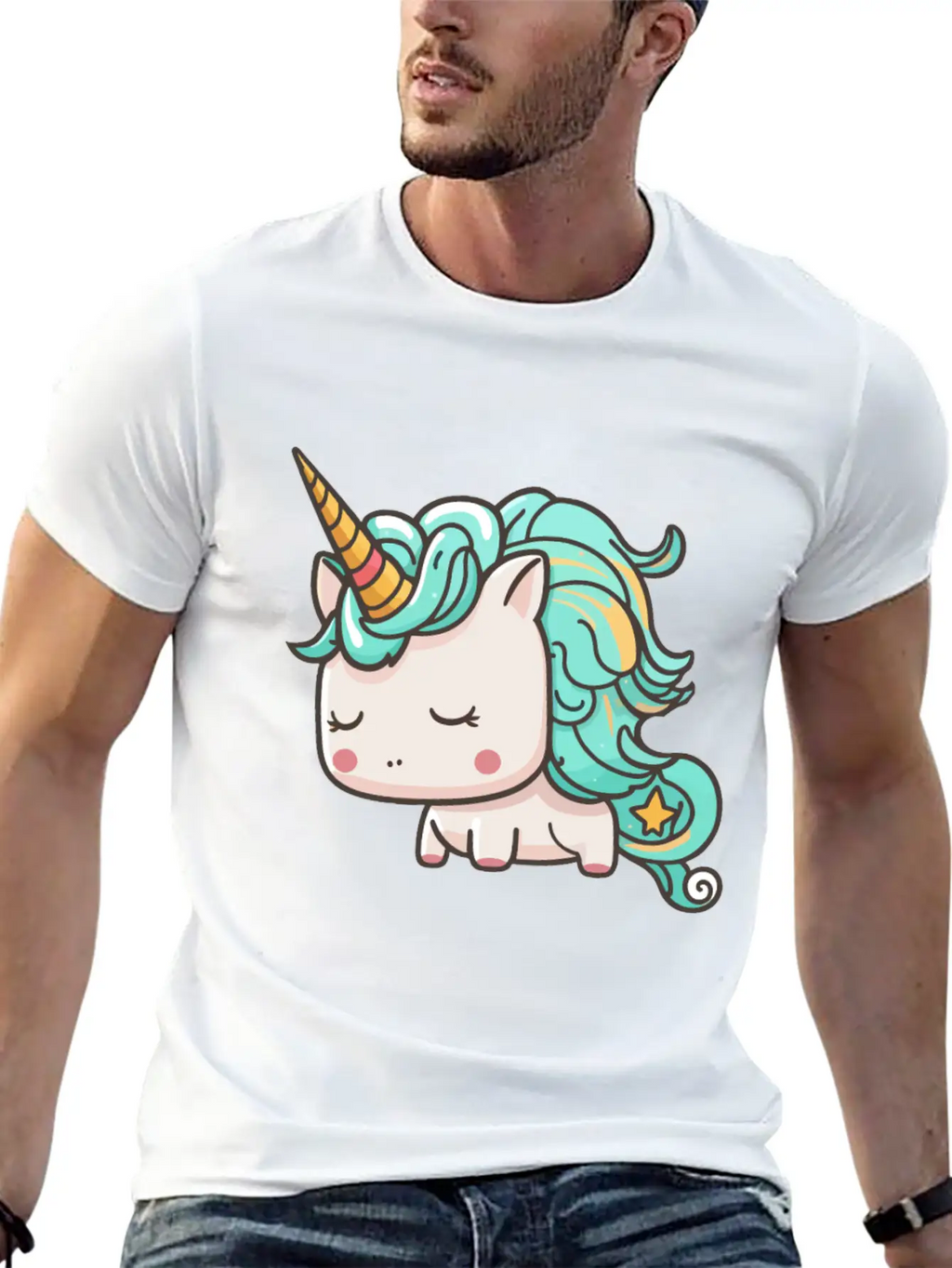 Kawaii Cartoon Unicorn Breathable Graphic T-Shirt – Perfect For Casual Days