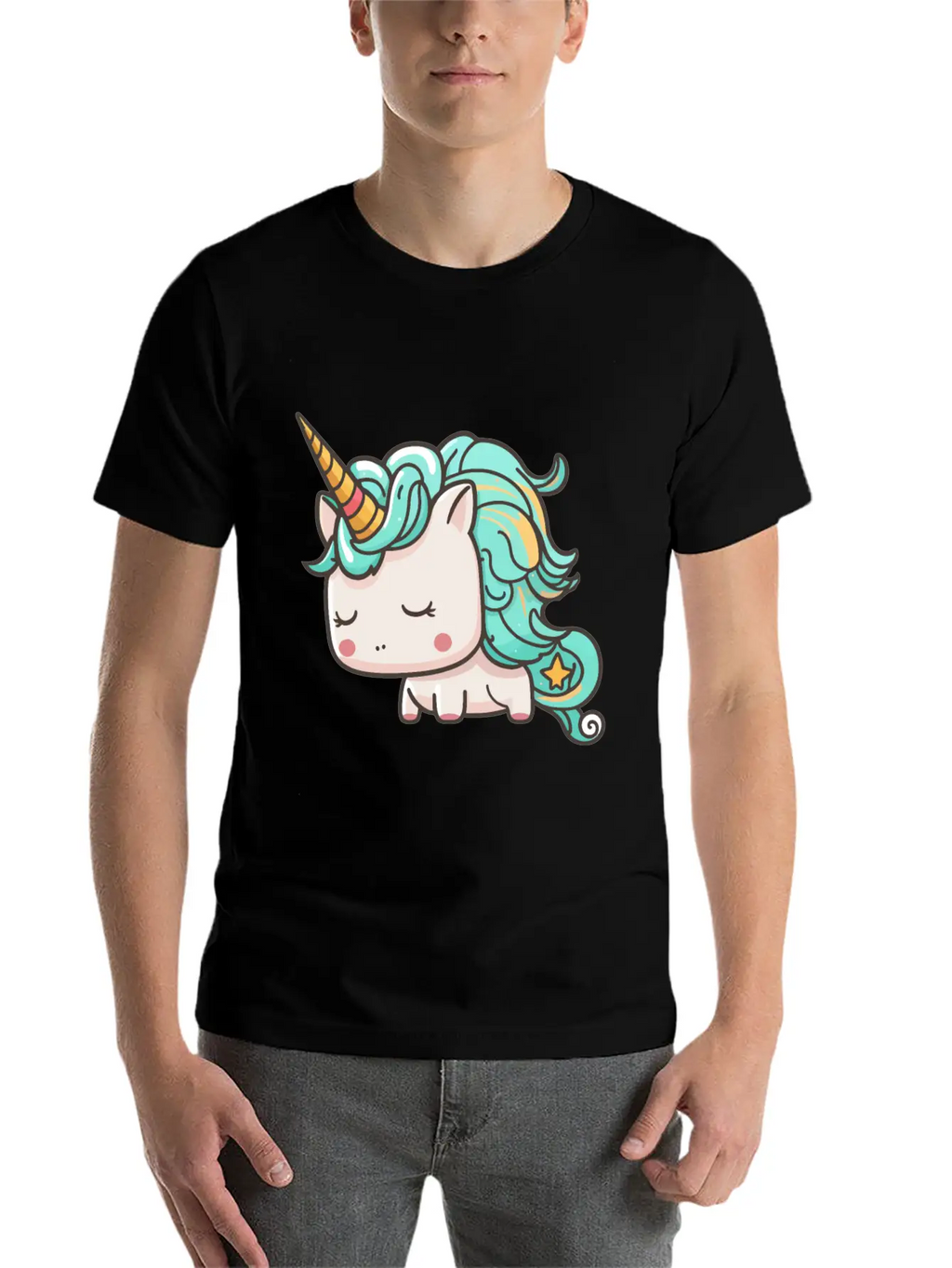 Kawaii Cartoon Unicorn Breathable Graphic T-Shirt – Perfect For Casual Days
