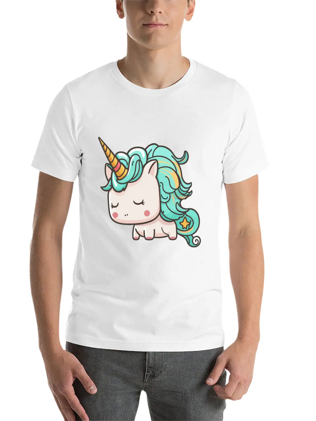 Kawaii Cartoon Unicorn Breathable Graphic T-Shirt – Perfect For Casual Days