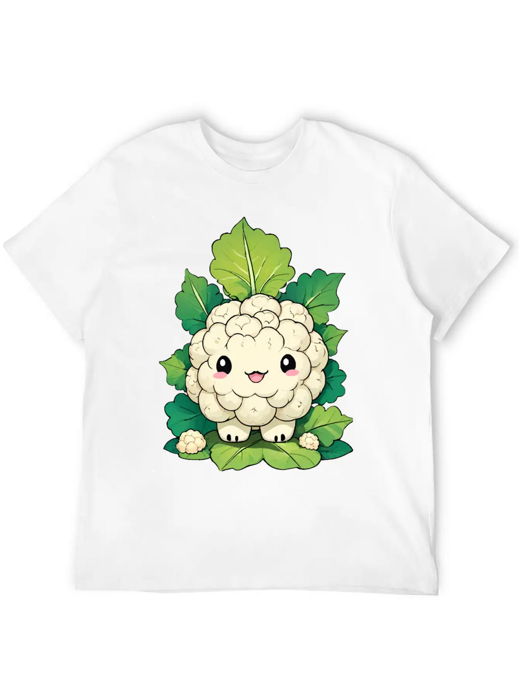 Kawaii Cauliflower Essential Cotton Tee For Daily Outfits – Unisex Style