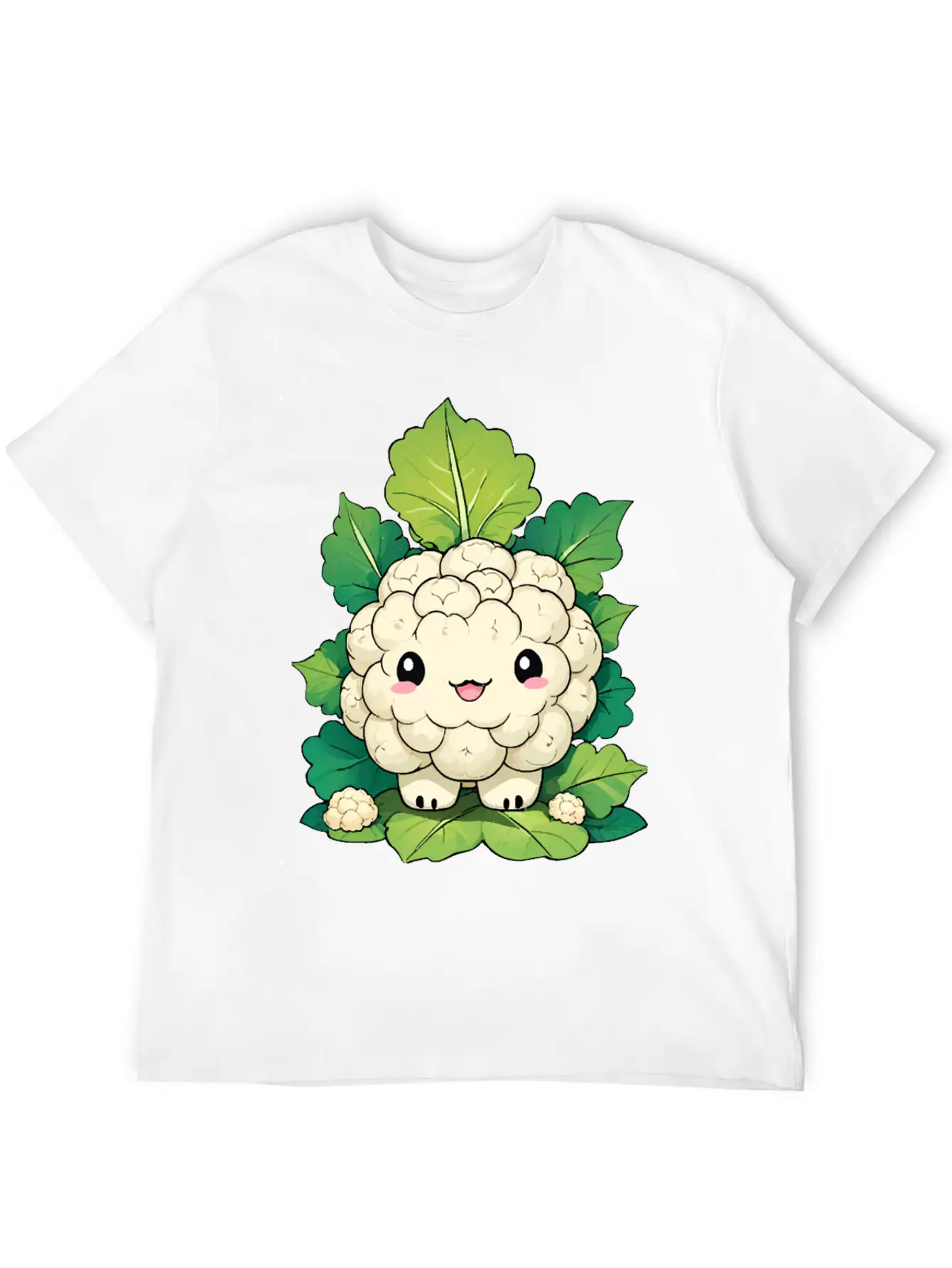Kawaii Cauliflower Essential Cotton Tee For Daily Outfits – Unisex Style