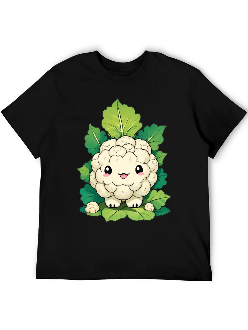 Kawaii Cauliflower Essential Cotton Tee For Daily Outfits – Unisex Style