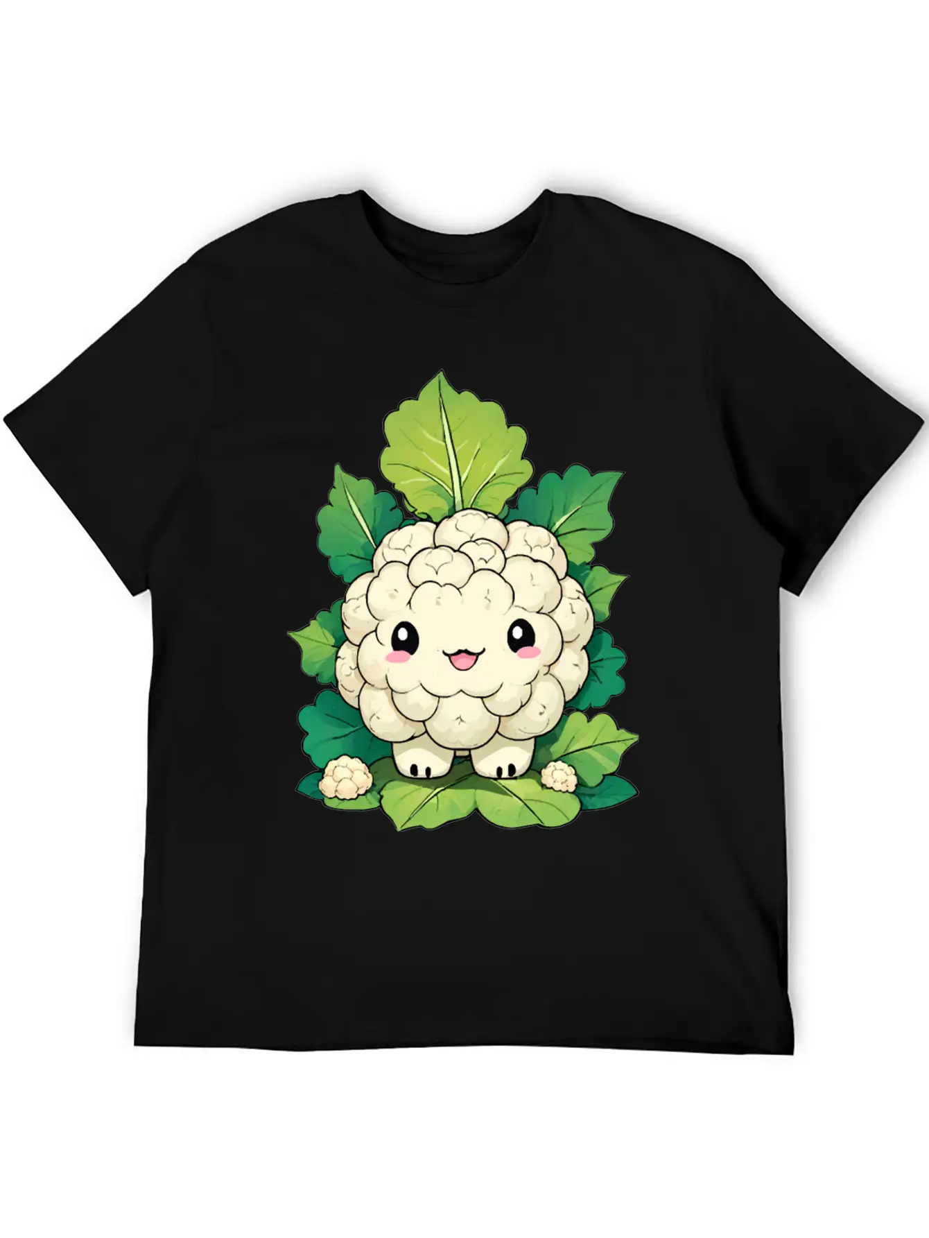 Kawaii Cauliflower Essential Cotton Tee For Daily Outfits – Unisex Style