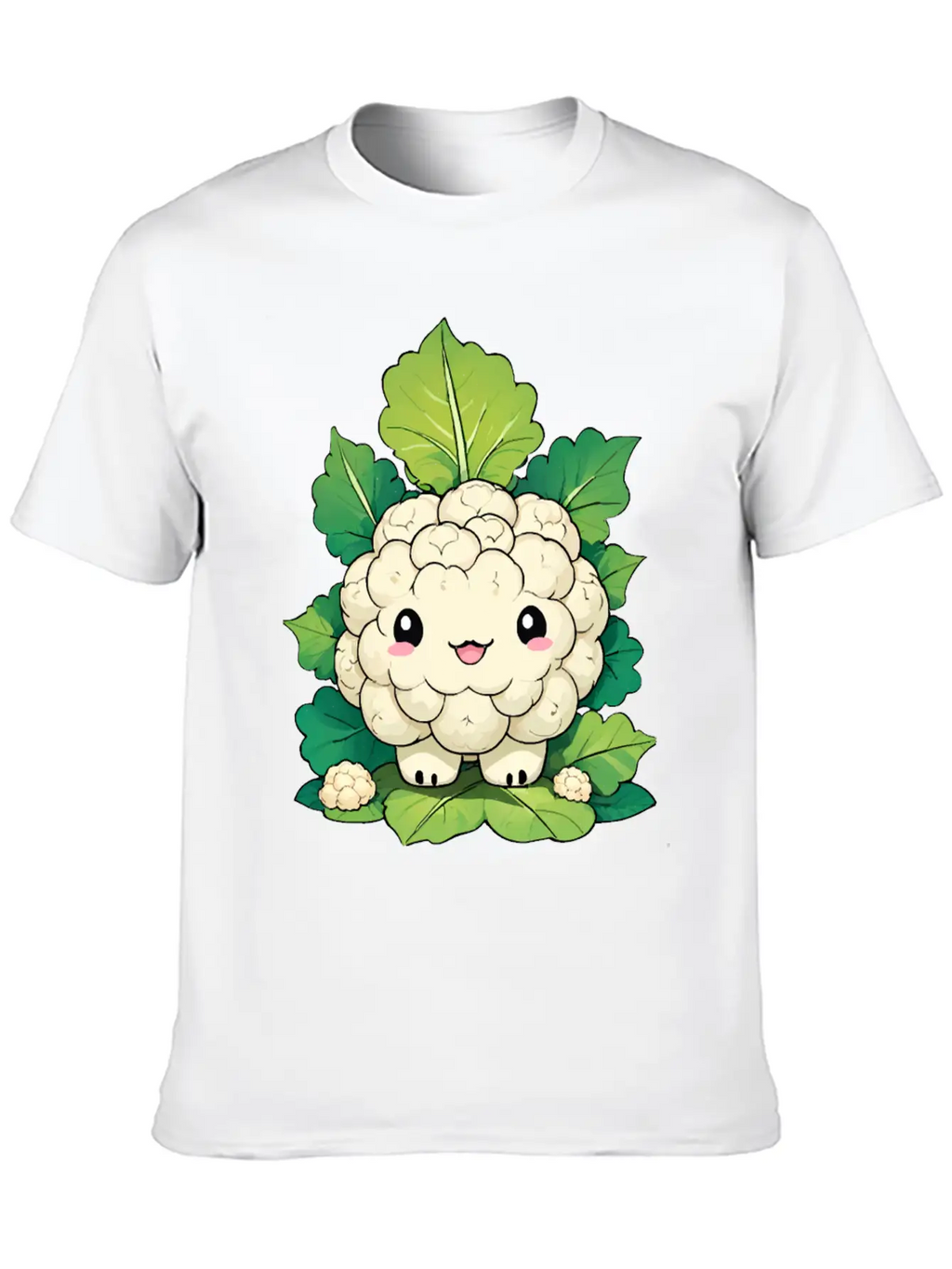 Kawaii Cauliflower Essential Cotton Tee For Daily Outfits – Unisex Style